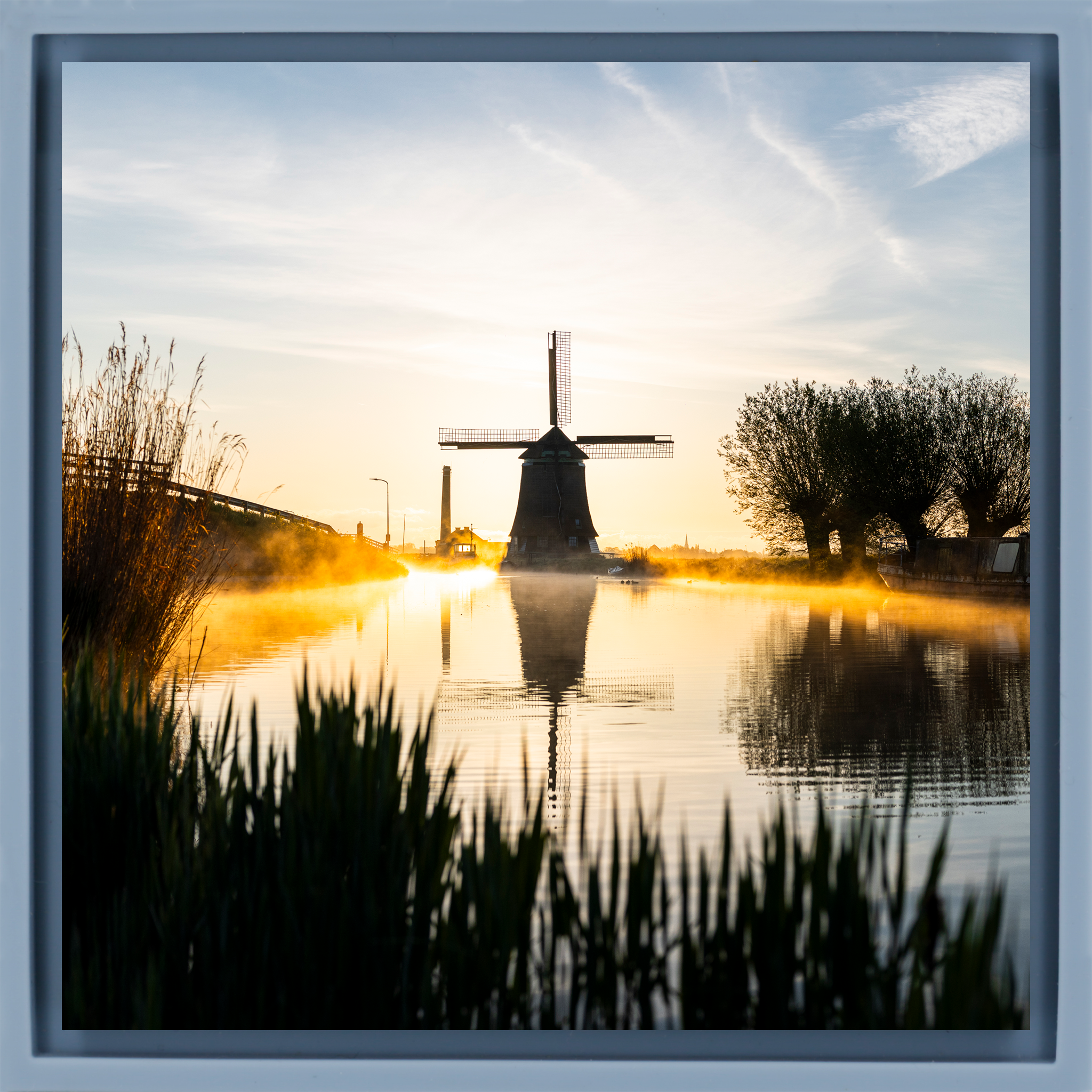 Dawn over the Polder - Lichtblauwe Wrapp
