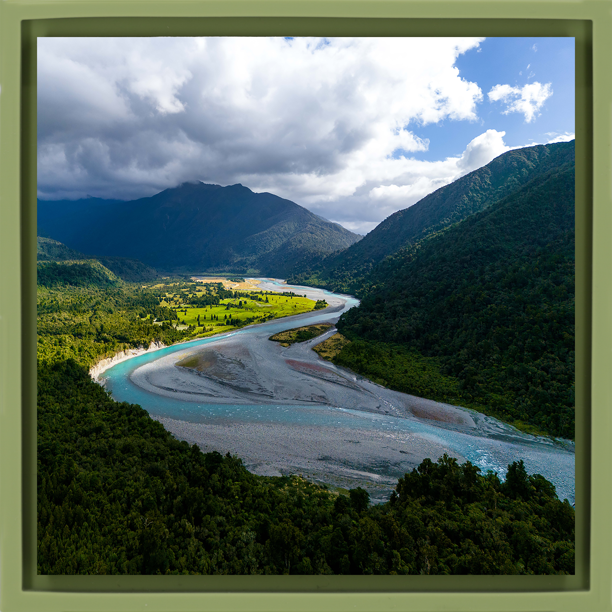 Where the River Wanders- Light Green Wrapp