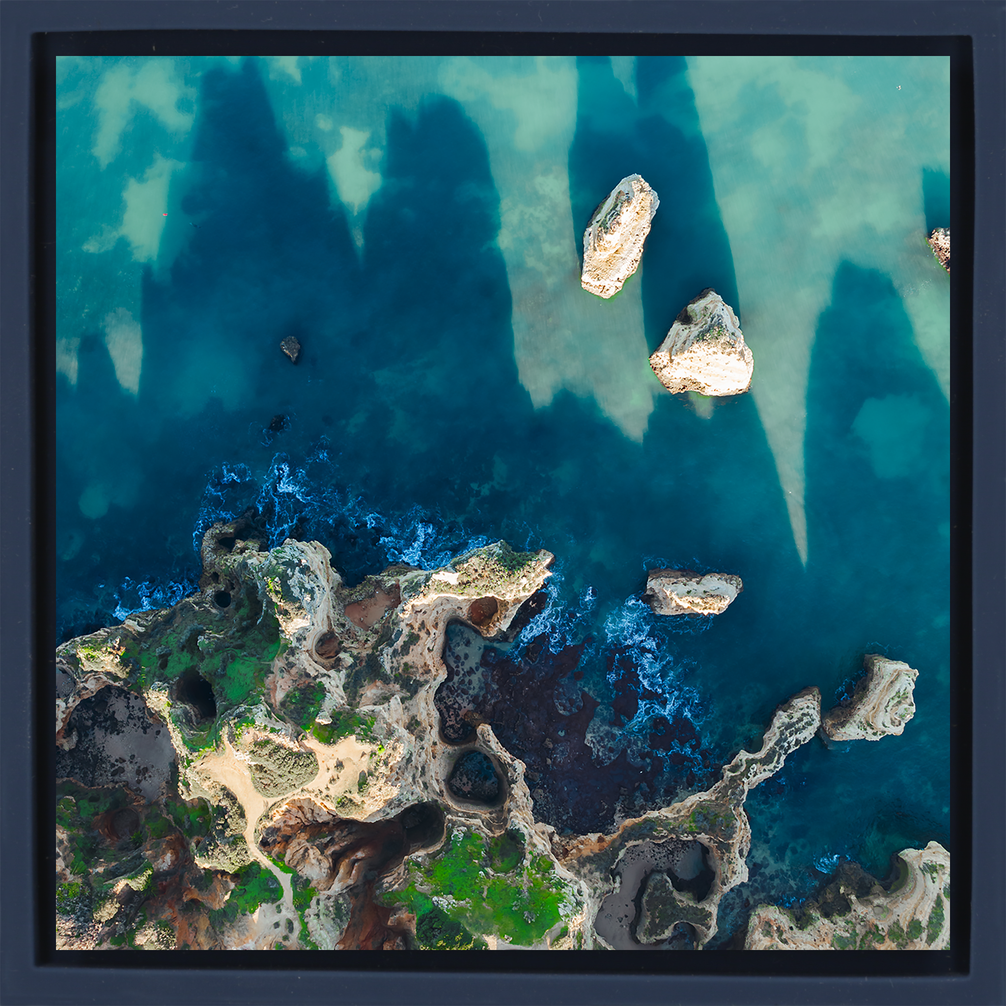 The Algarve from Above- Dark Blue Wrapp