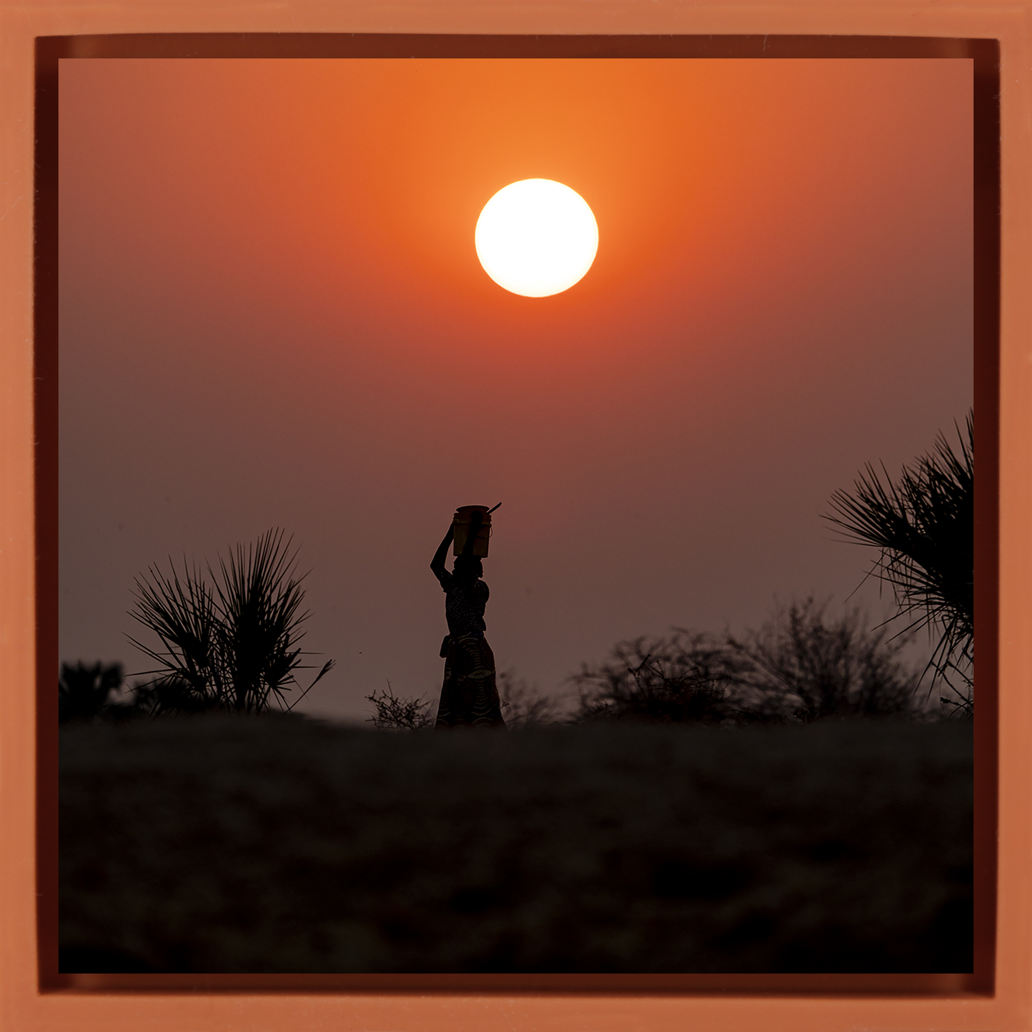 Evening in Zimbabwe- Orange Wrapp