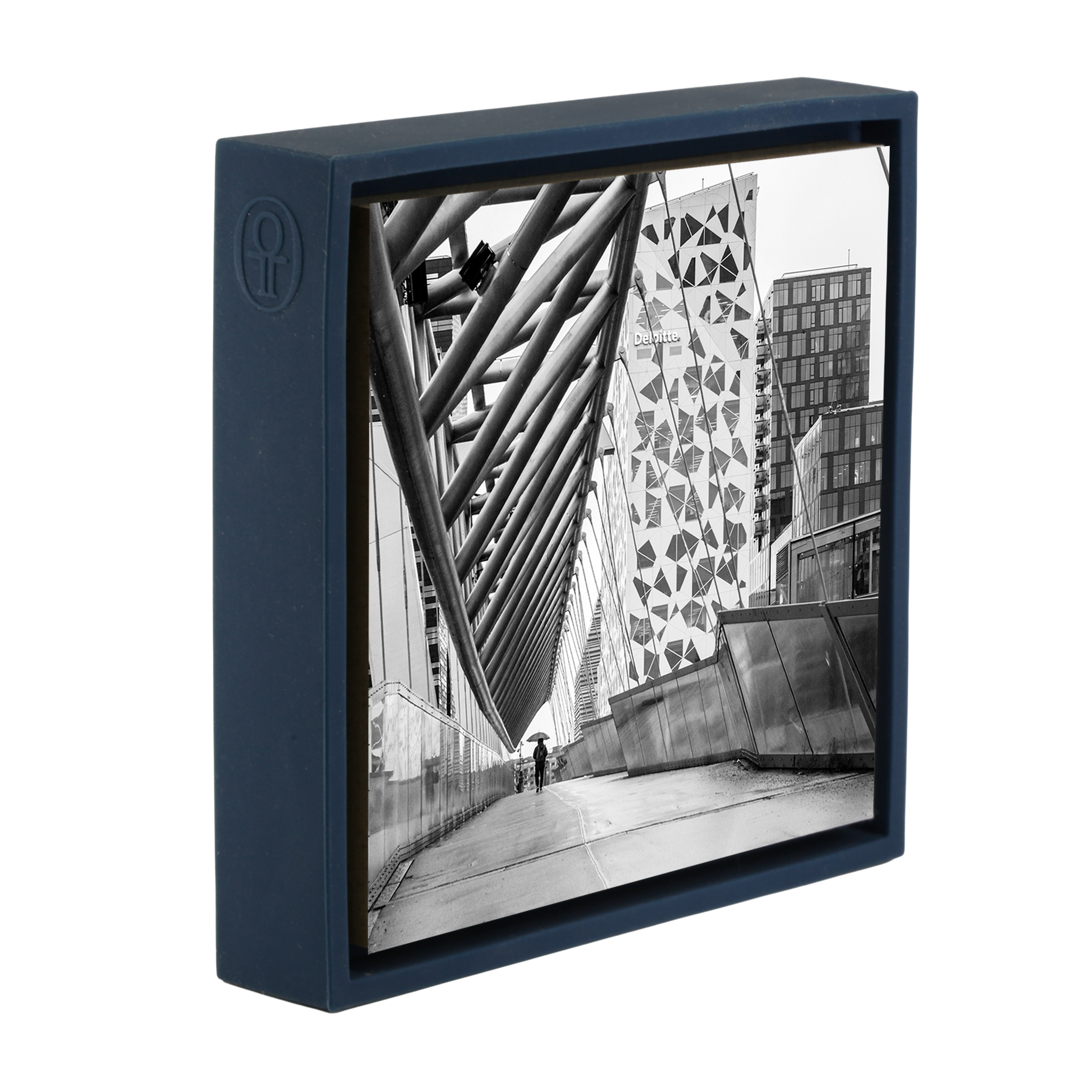 A Rainy Day In Barcode- Dark Blue Wrapp