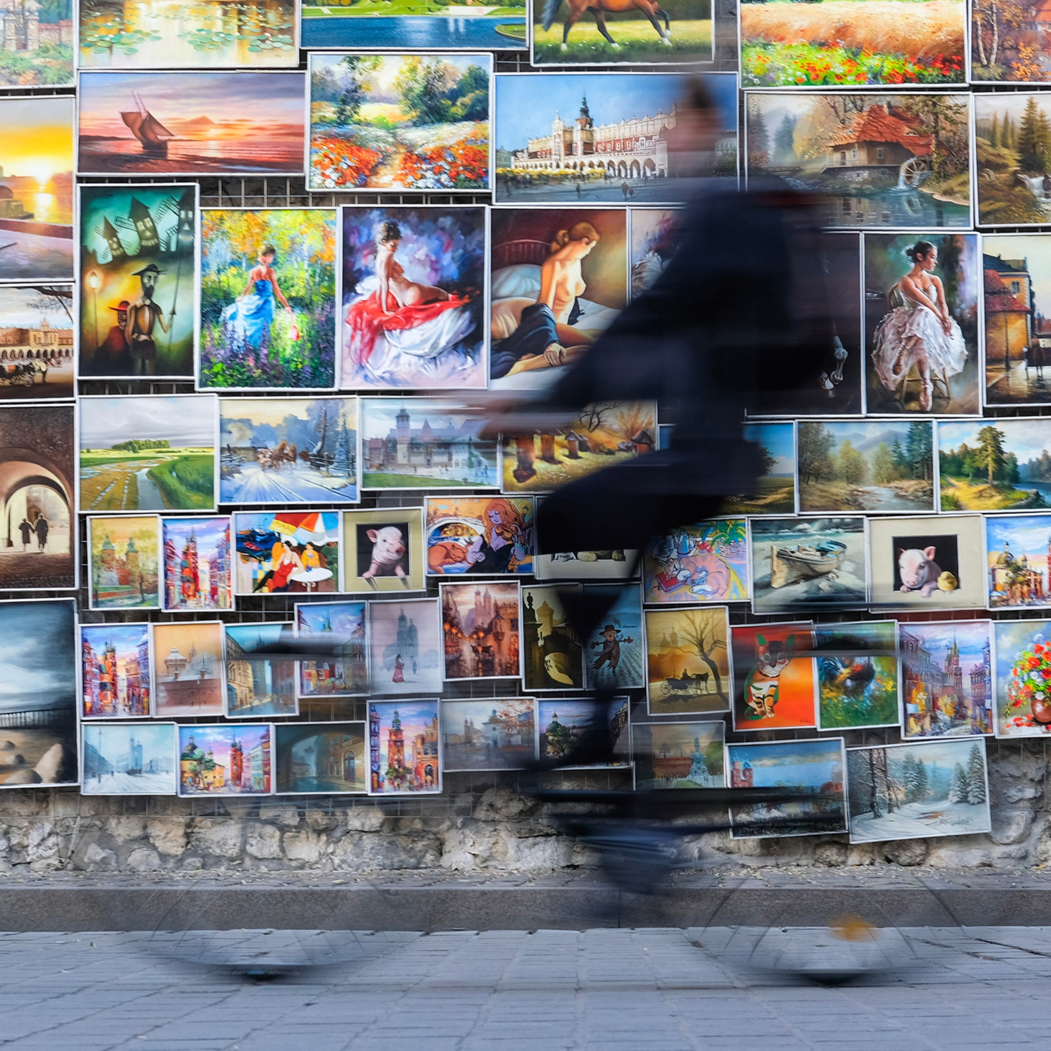 Brushstrokes And Bike Spokes- Collection: Poland