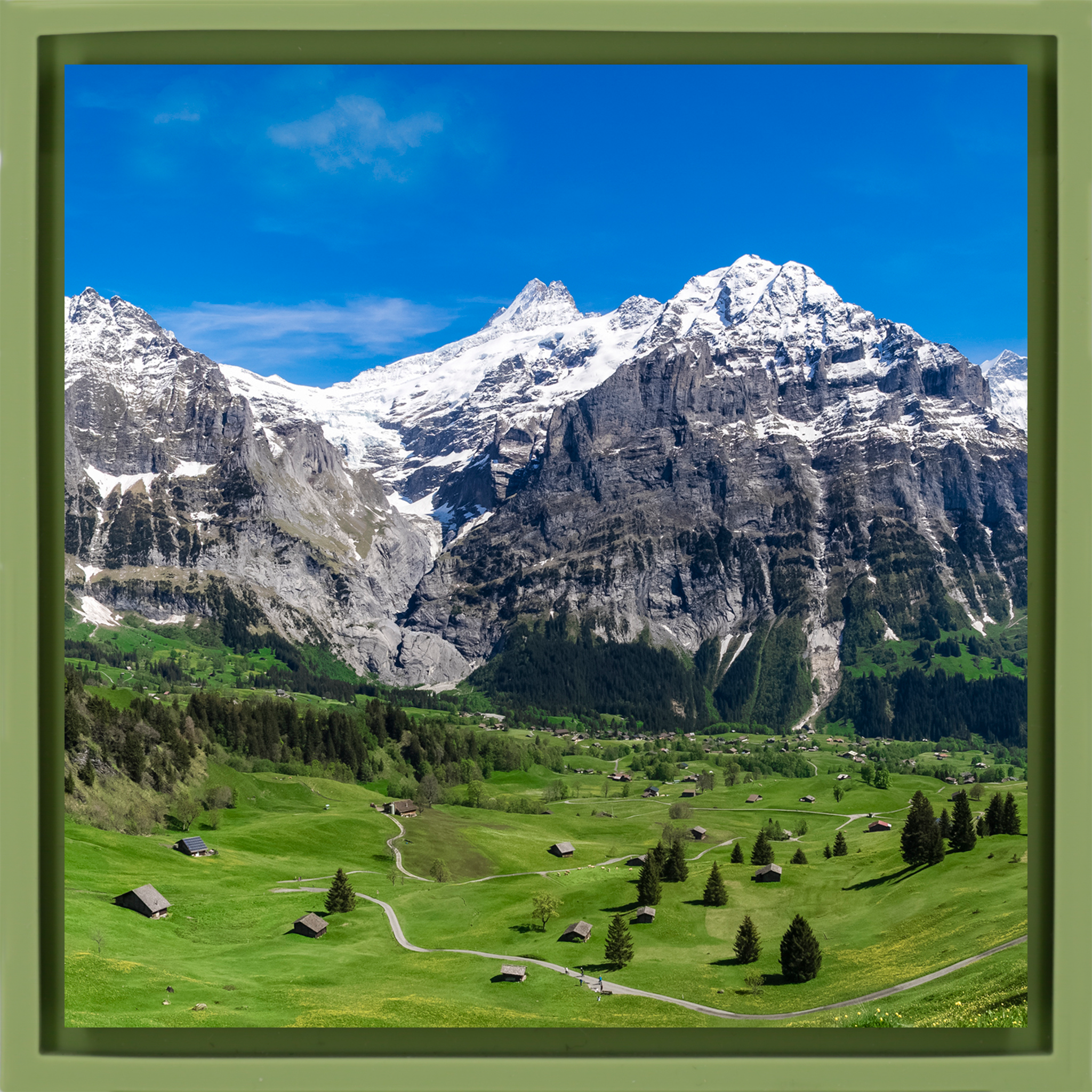 Swiss Alps- Light Green Wrapp