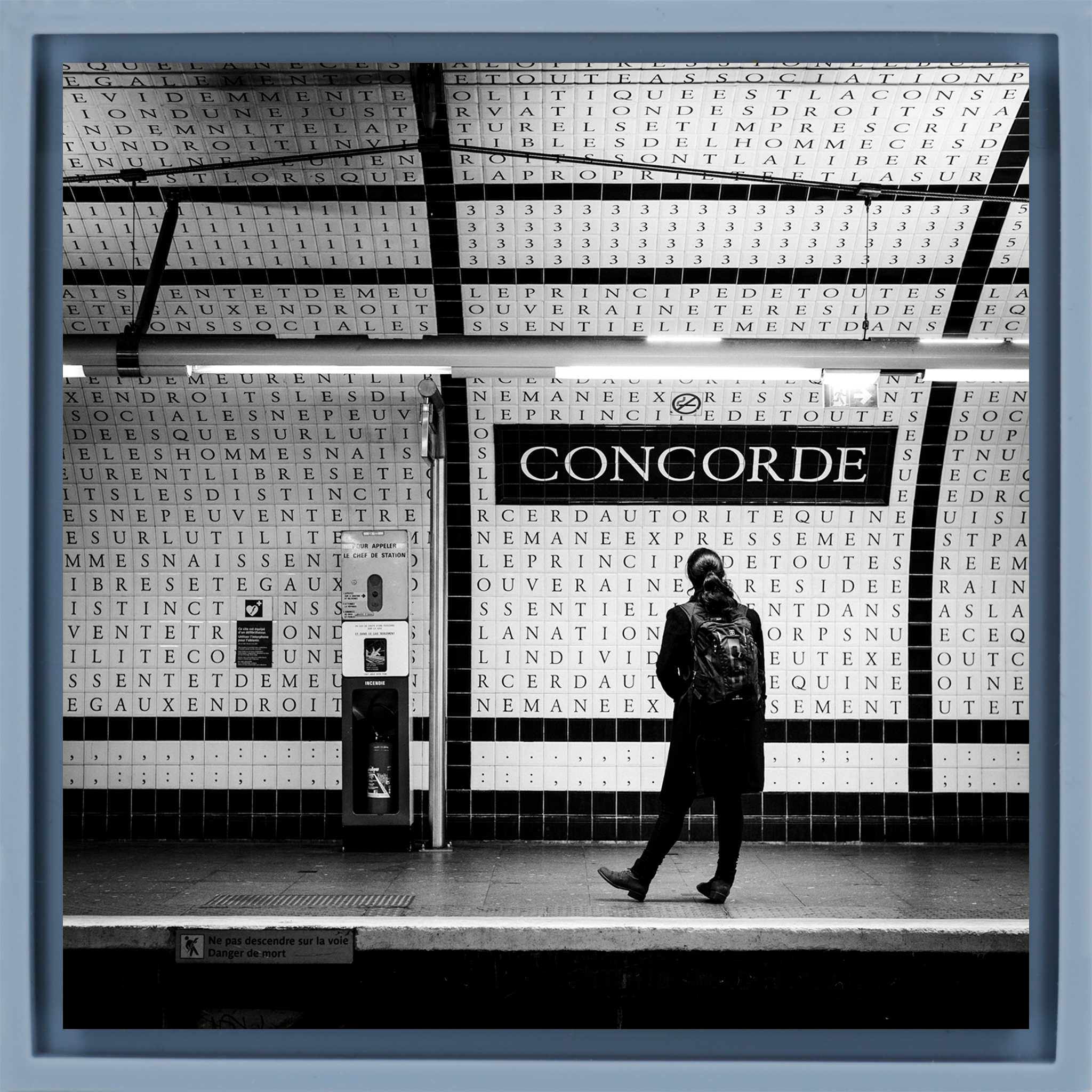 Paris Metro- Light Blue Wrapp