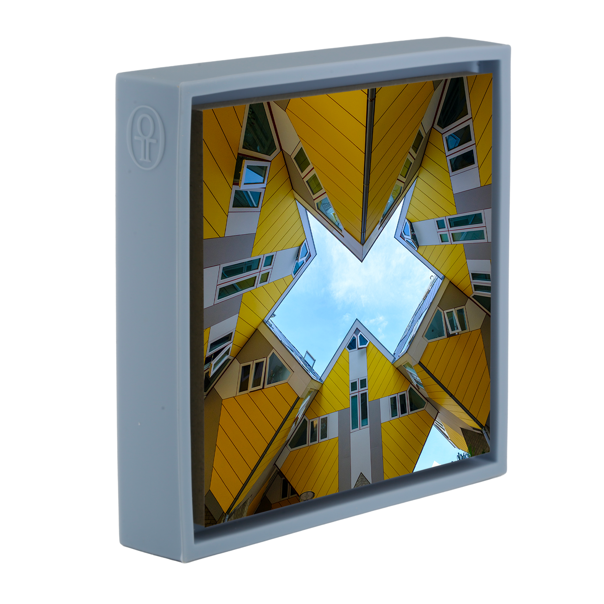 Cube Houses - Lichtblauwe Wrapp