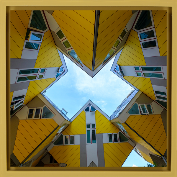 Cube Houses - Ockerfarbene Wrapp