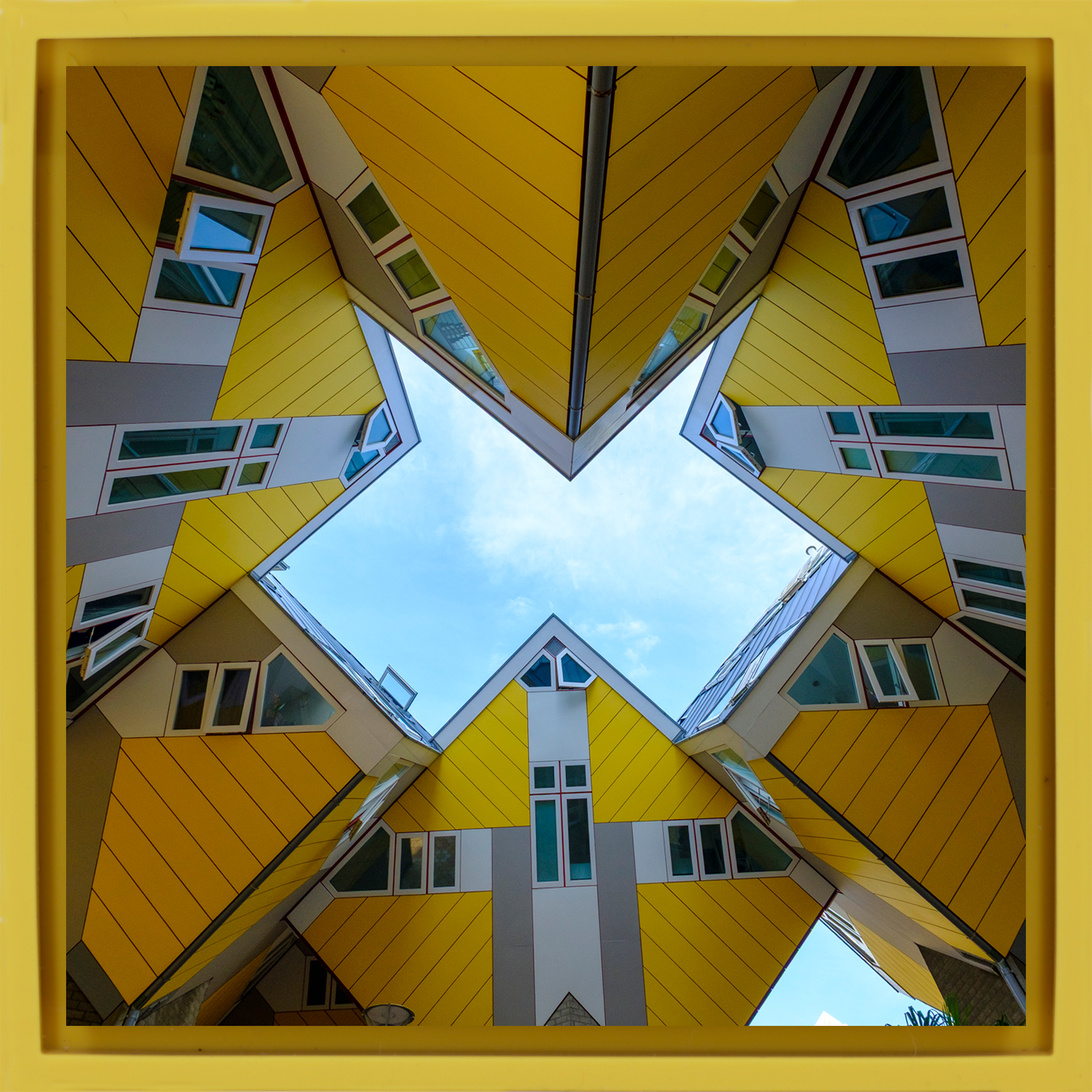 Cube Houses- Yellow Wrapp