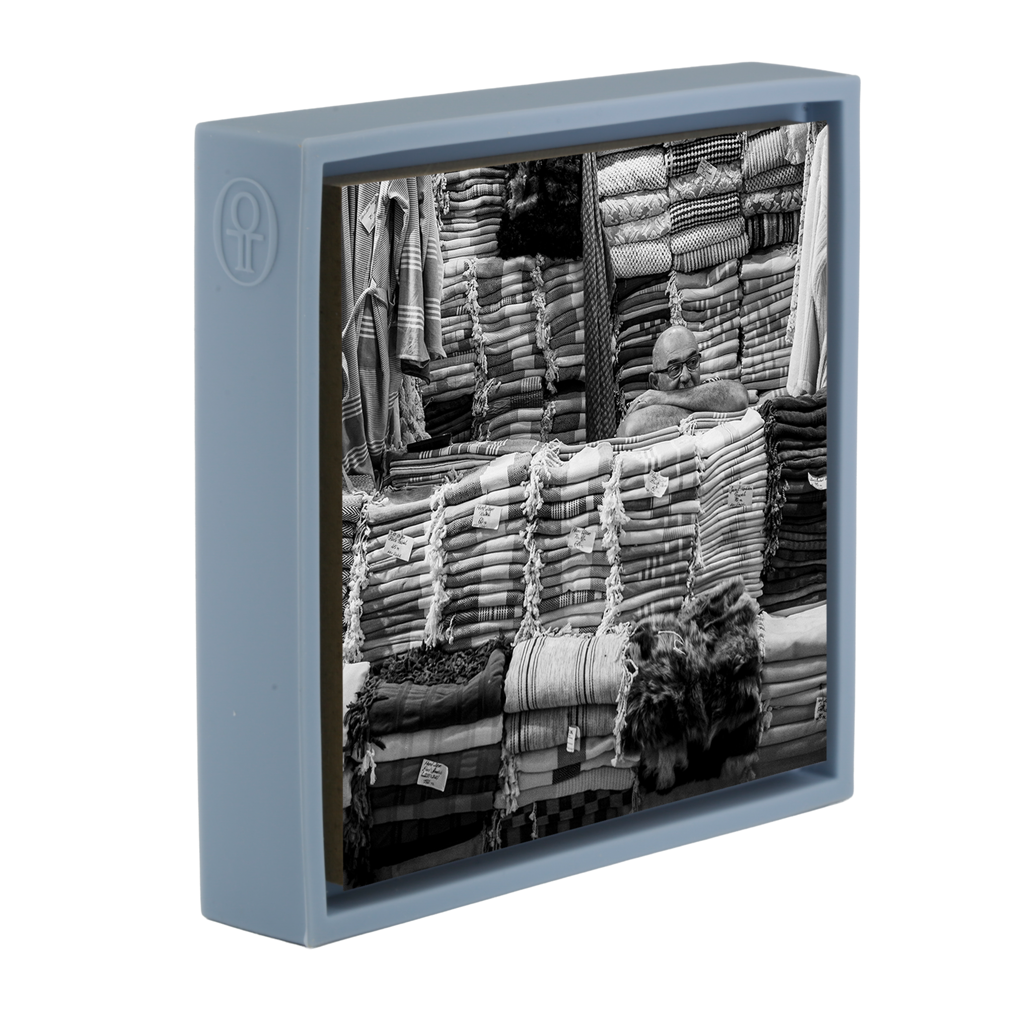 Quiet Day at the Market- Light Blue Wrapp