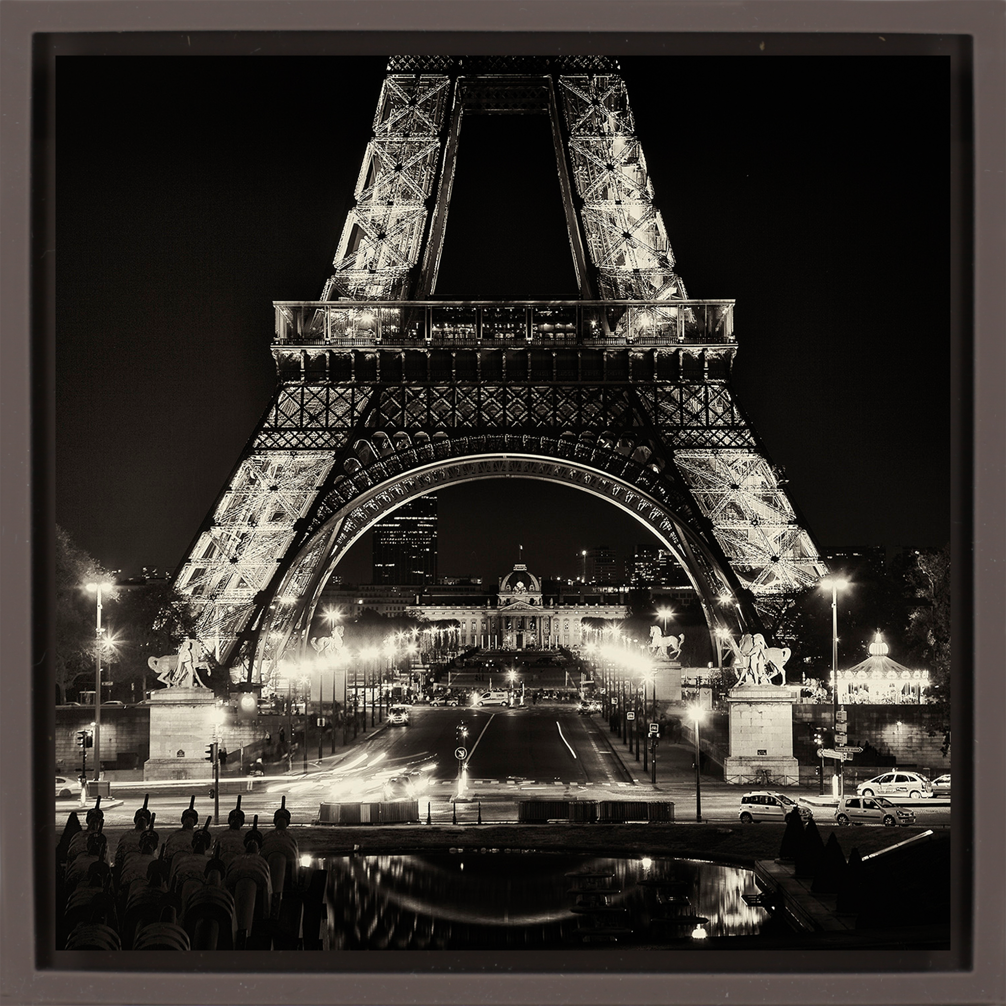 The Eiffel Tower After Dark- Brown Wrapp