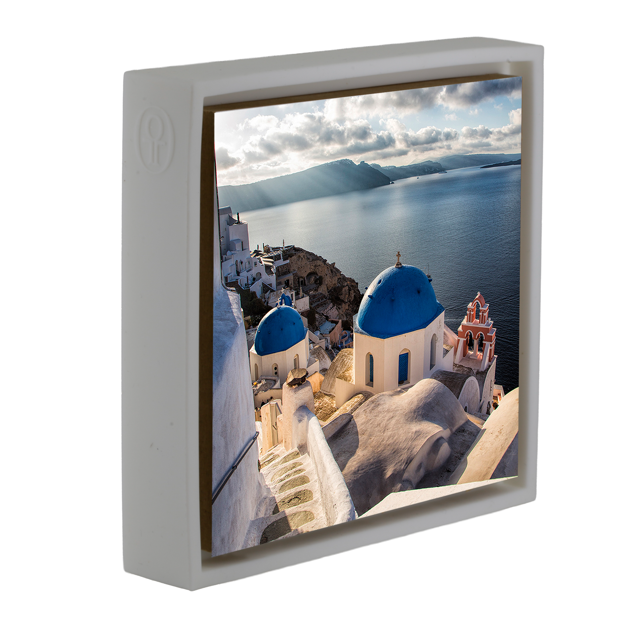 Blue Churches of Santorini- White Wrapp