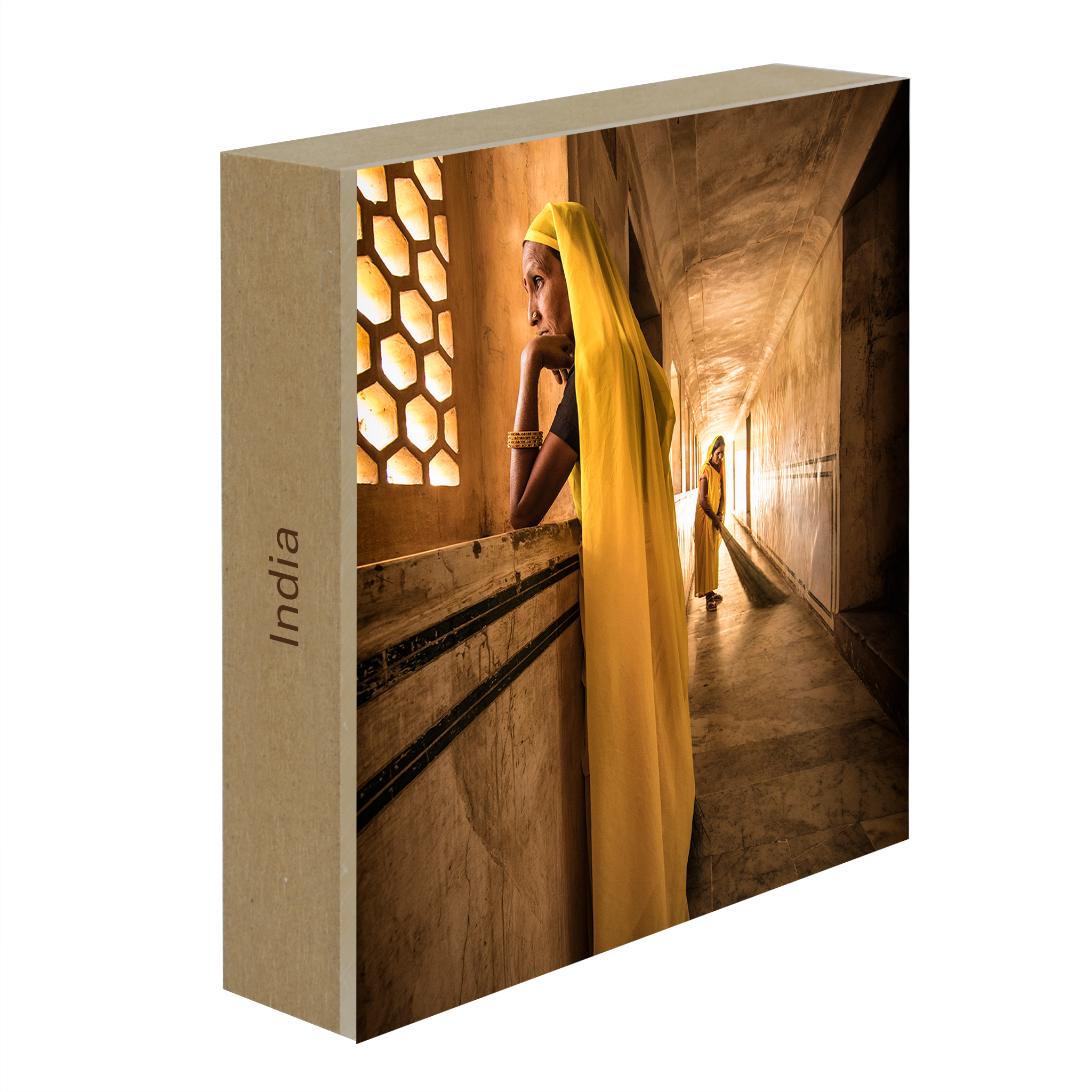 The Yellow Sweepers of Agra Fort- Collection: India
