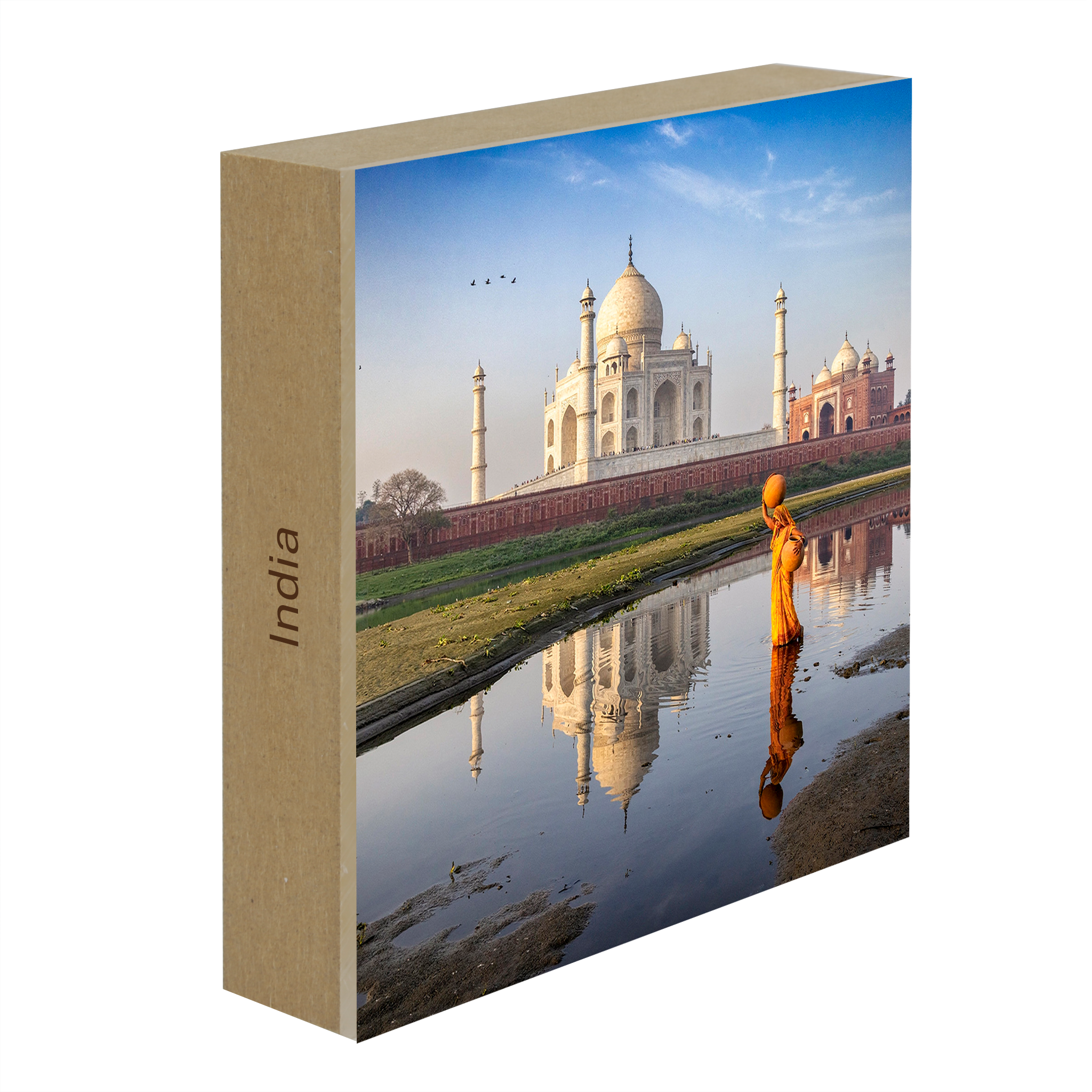 Walking Behind The Taj Mahal- Collection: India