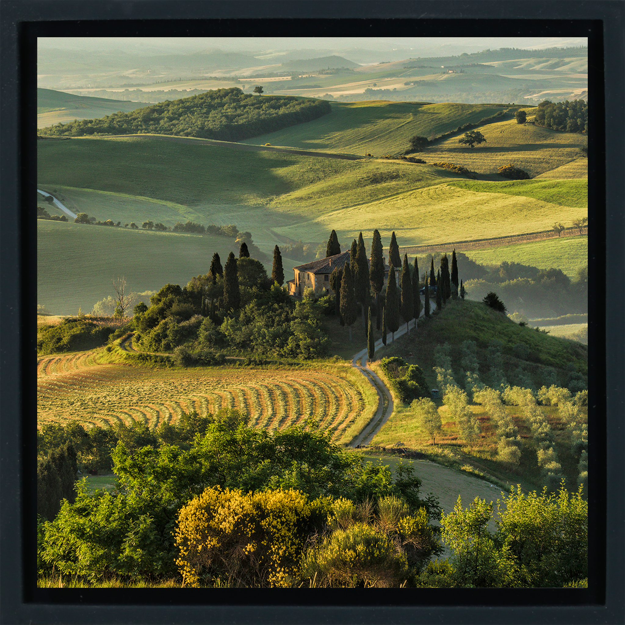 Belvedere In Tuscany- Black Wrapp