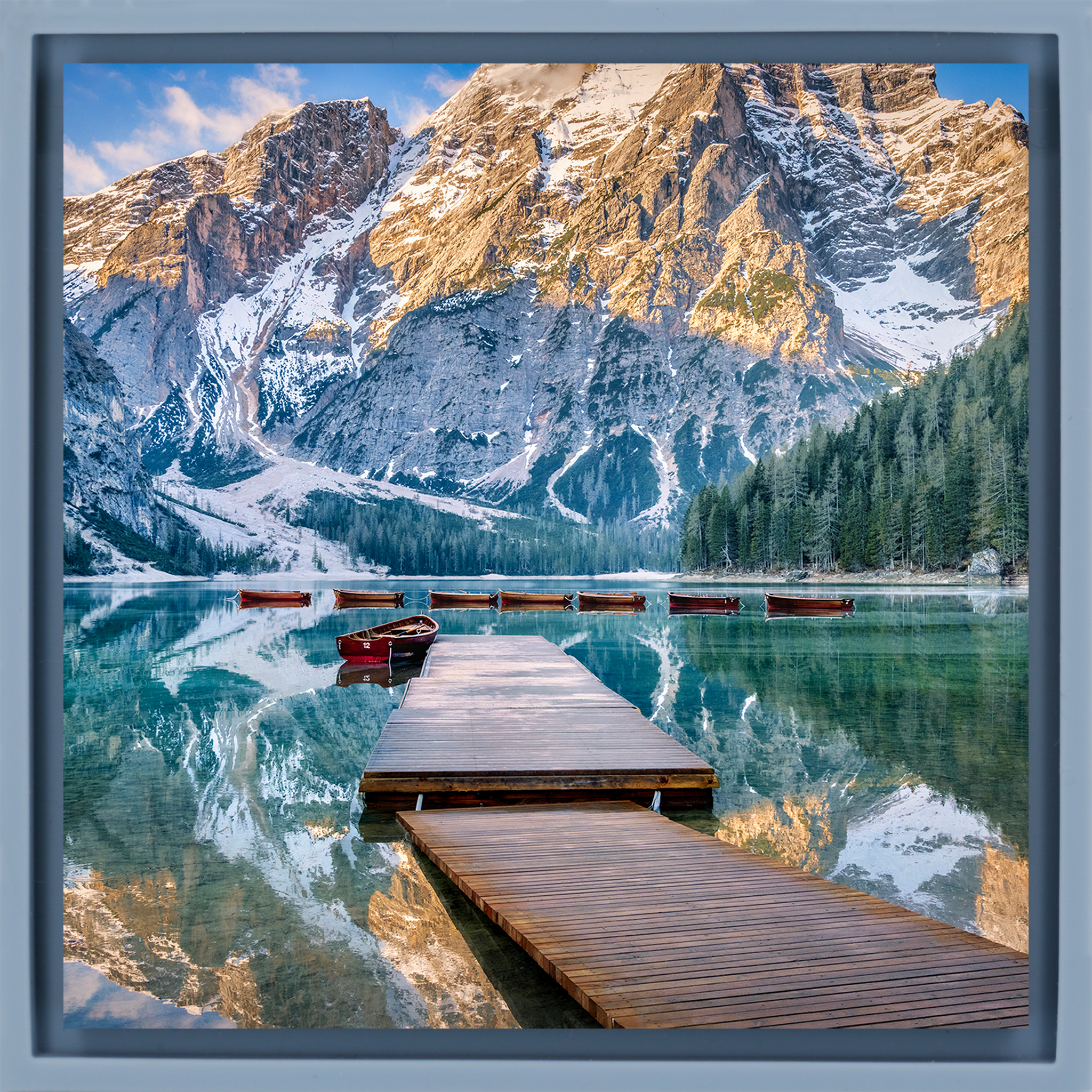 Lago di Braies - Lichtblauwe Wrapp