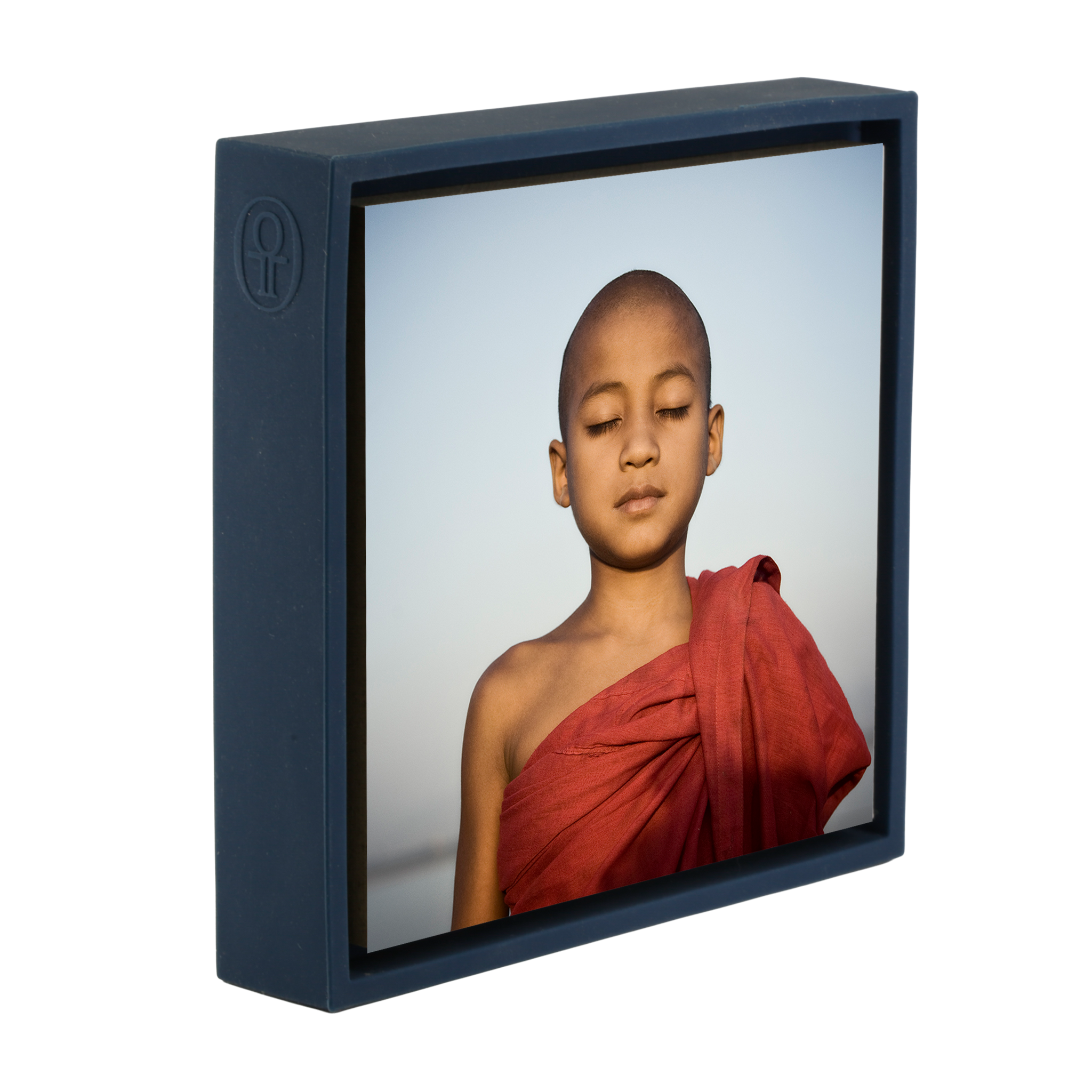 Novice Monk in Mandalay - Donkerblauwe Wrapp