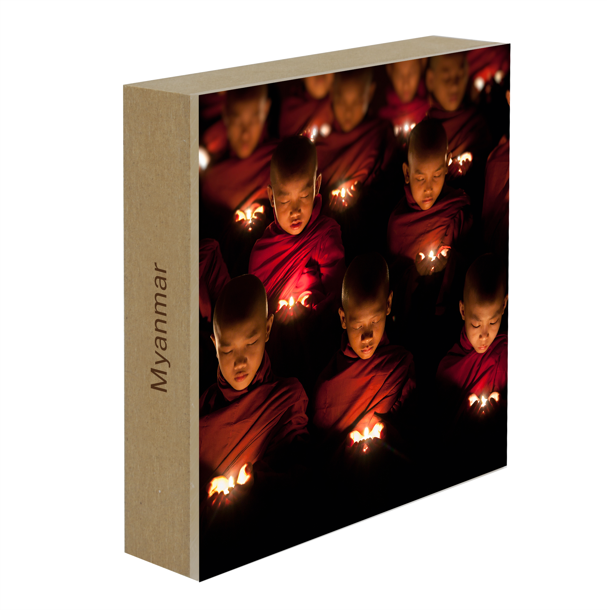Young Monk Boys Praying - Collection: Myanmar