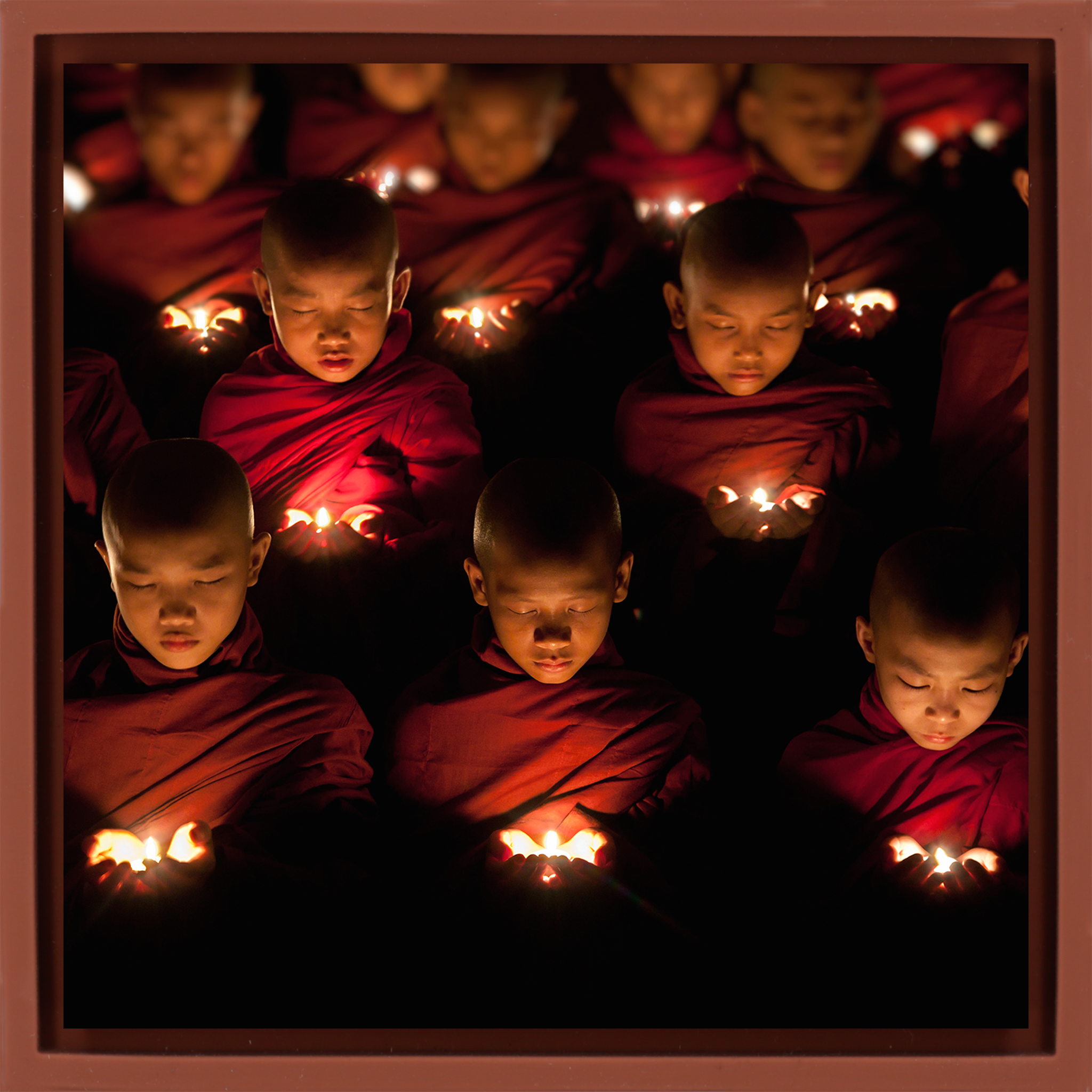 Young Monk Boys Praying - Terra Wrapp