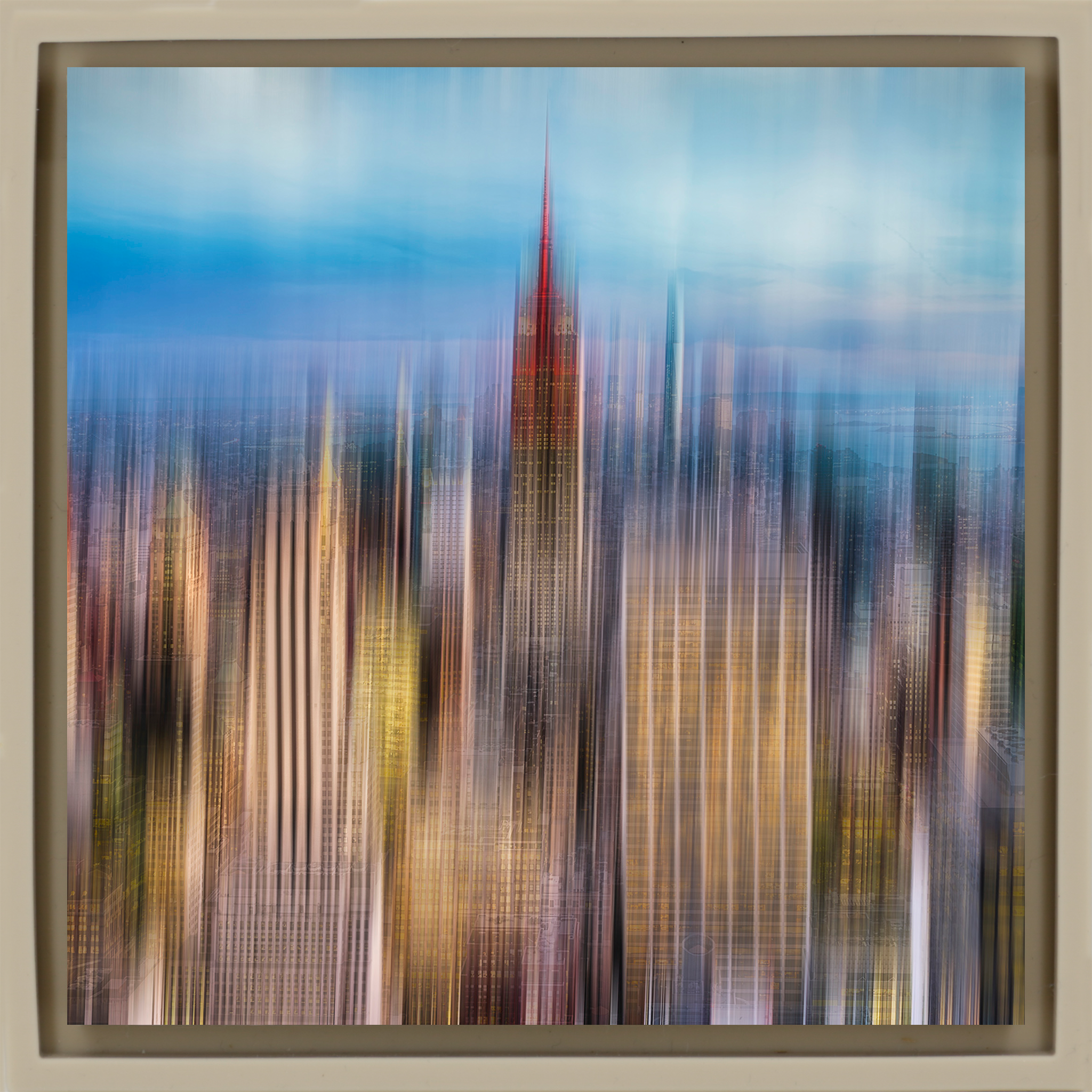 NYC Blurry Day - Zandkleurige Wrapp