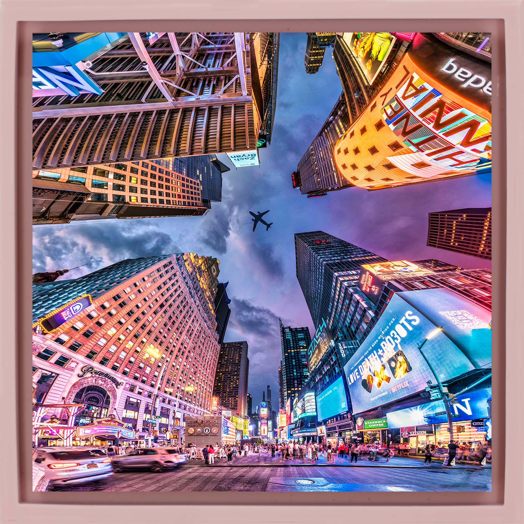 Times Square - Emballage rose