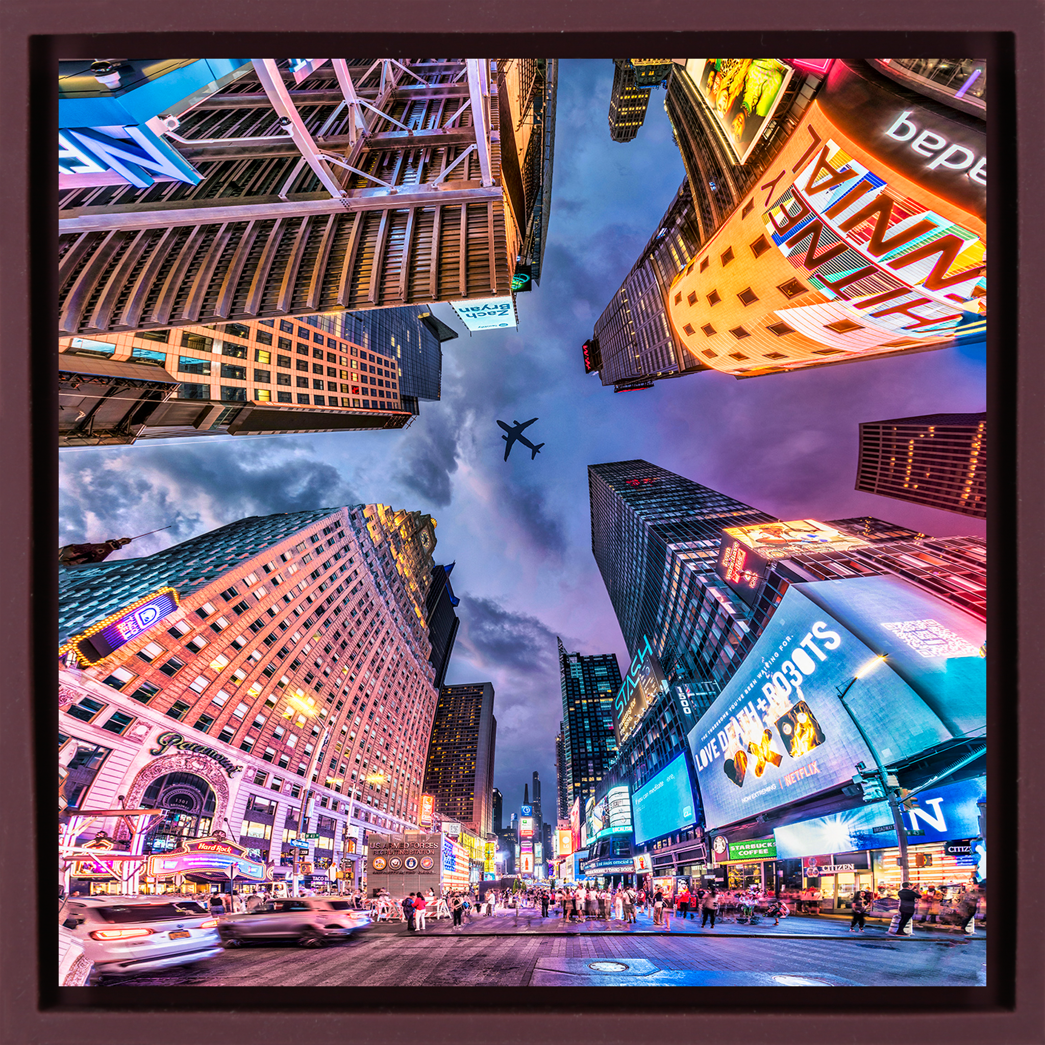 Times Square- Purple Wrapp