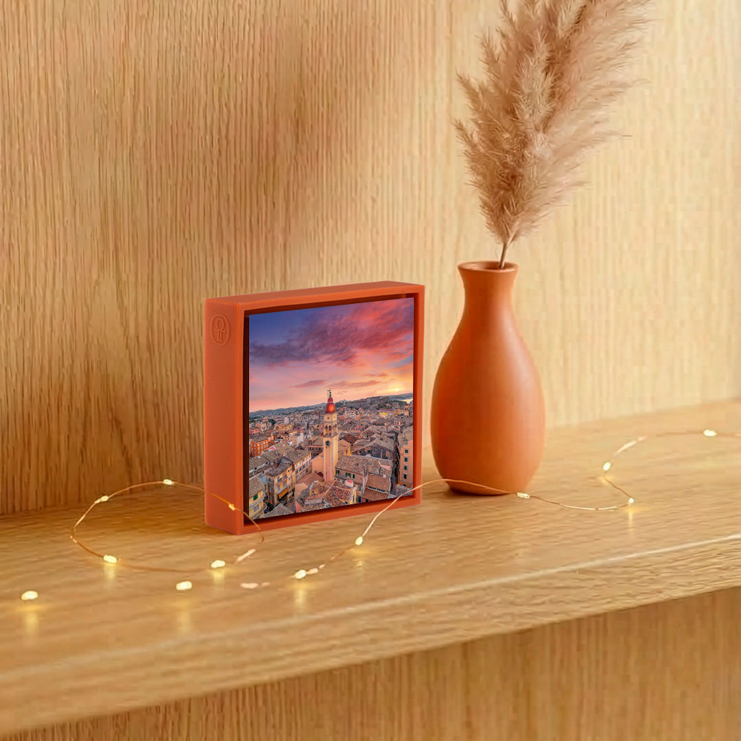 Saffron Sunset Over Corfu - Orange Wrapp