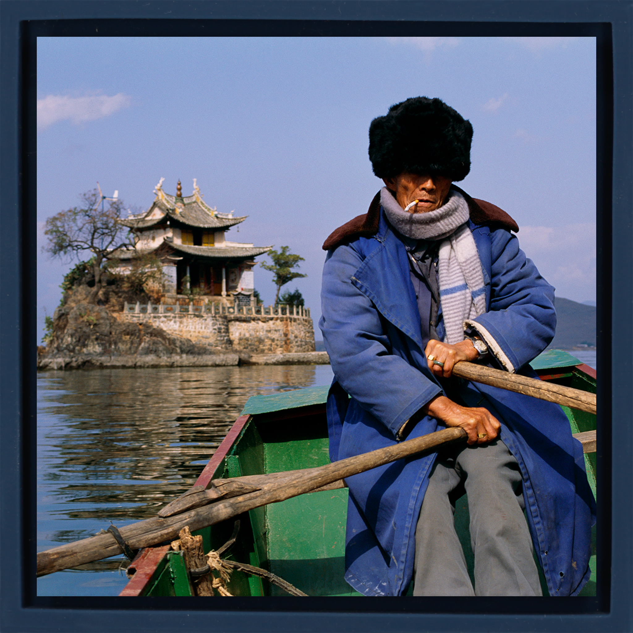 Rowing Man - Donkerblauwe Wrapp