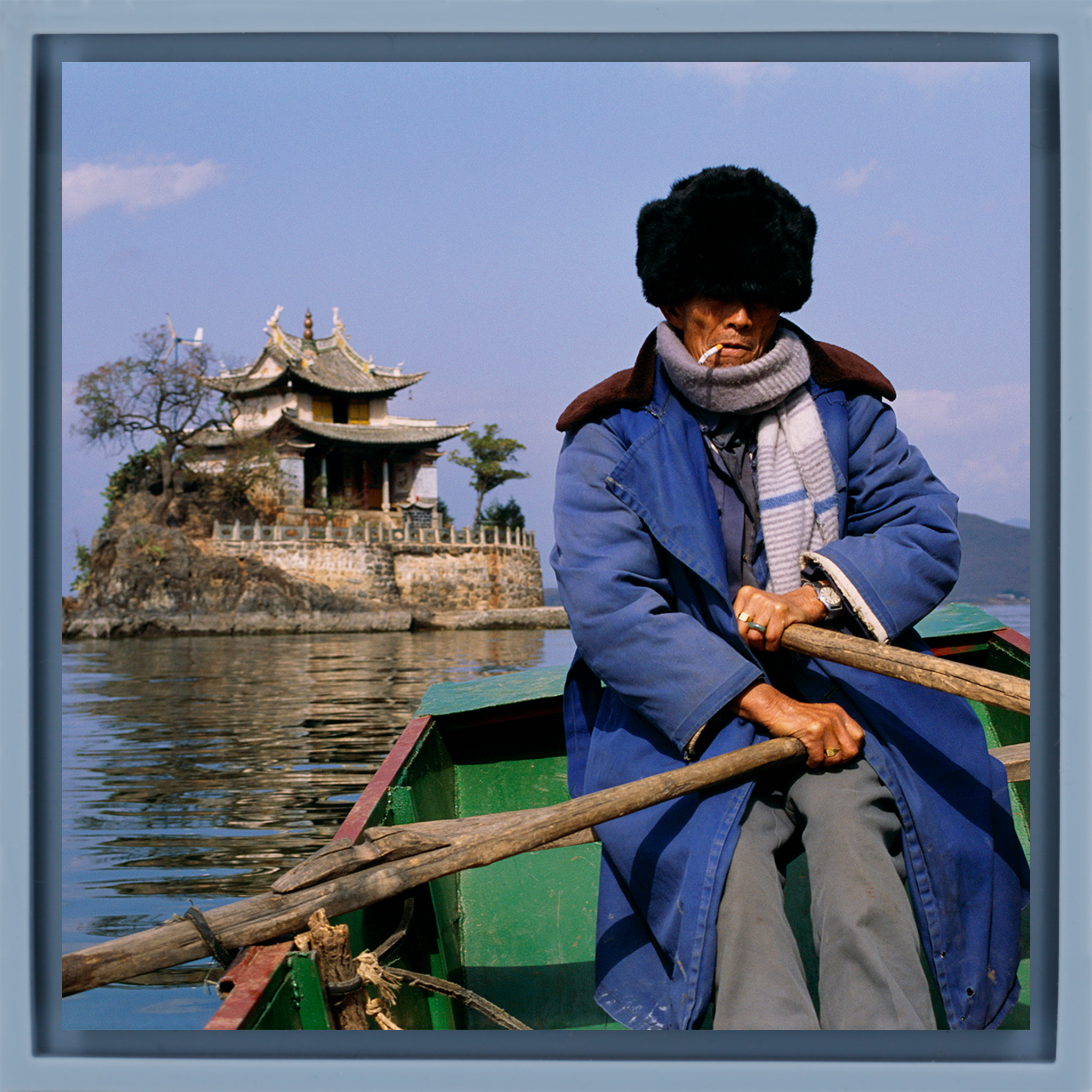 Rowing Man - Lichtblauwe Wrapp