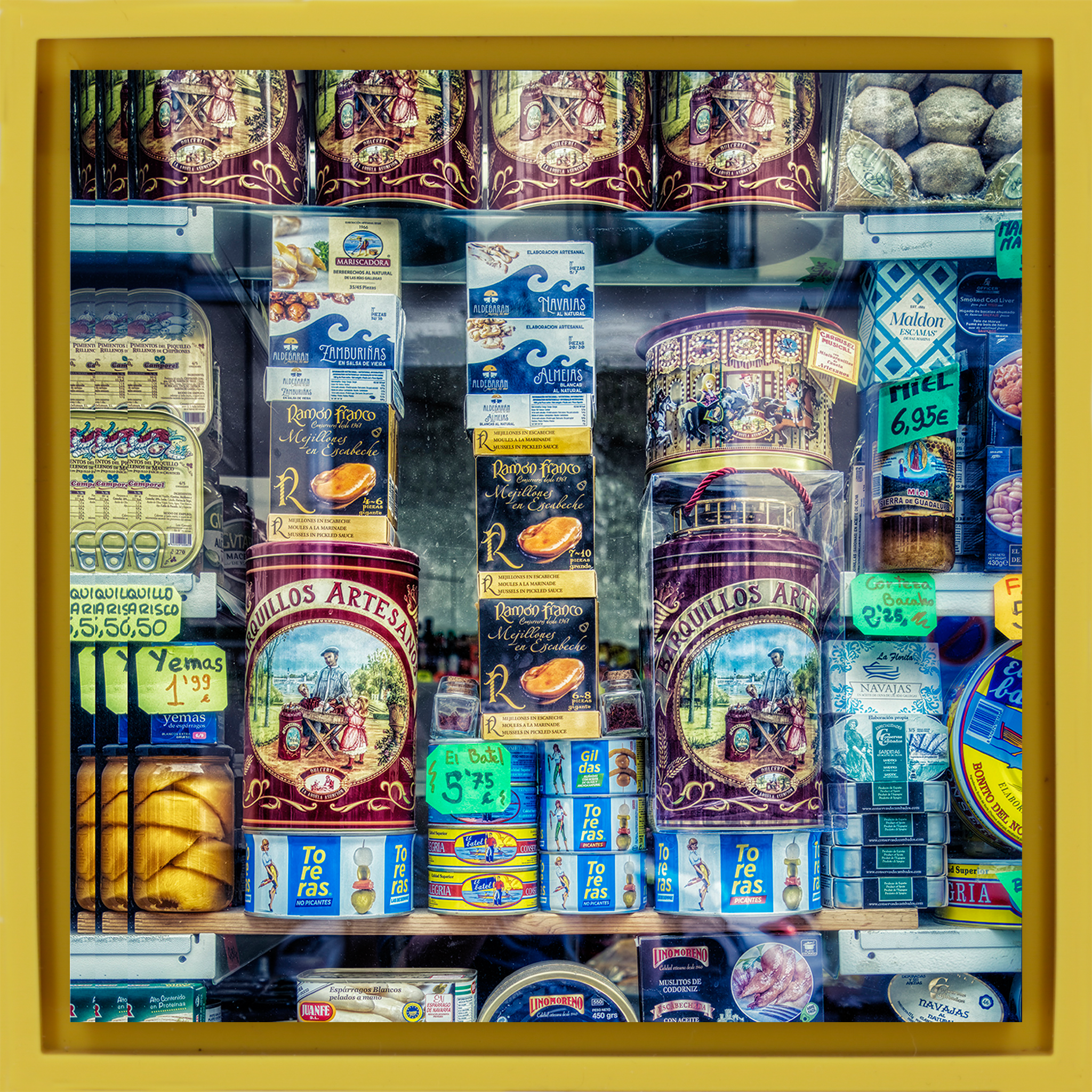 Vitrine de Madrid - Emballage jaune