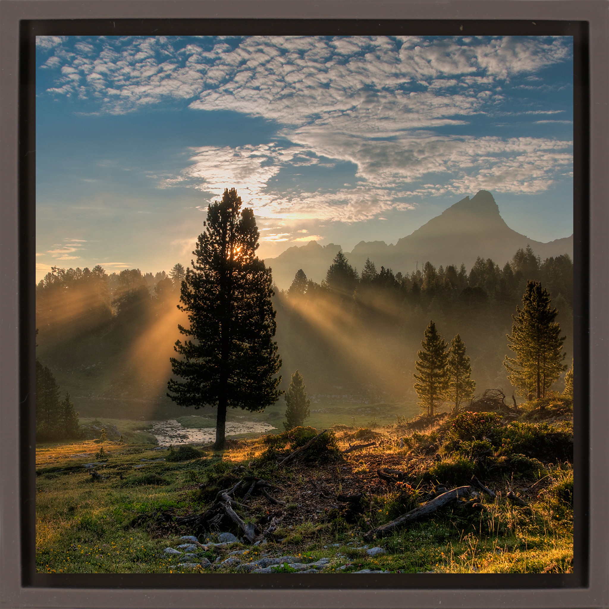 Dolomites Sunrise- Brown Wrapp