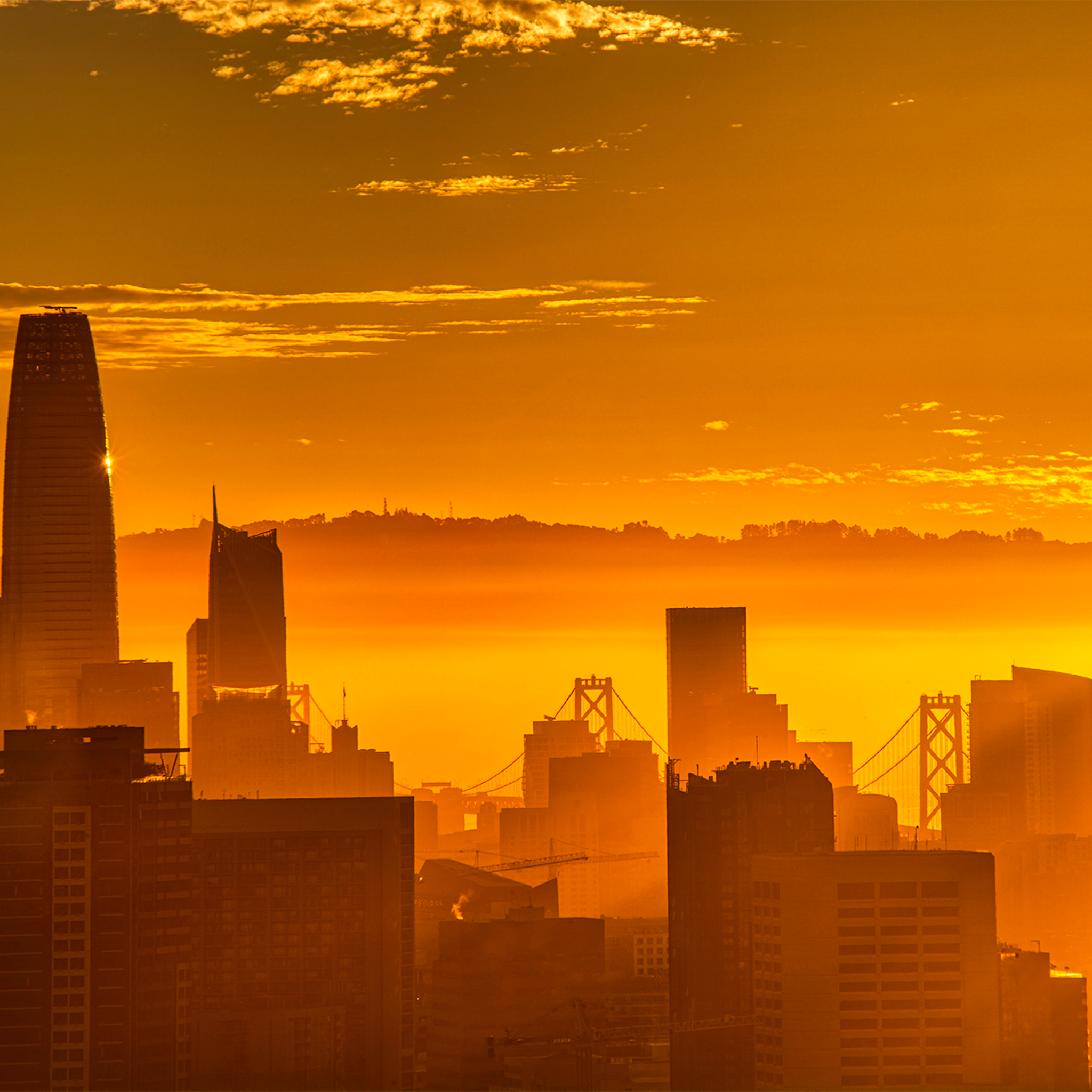 Lever de soleil à San Francisco - Collection : États-Unis