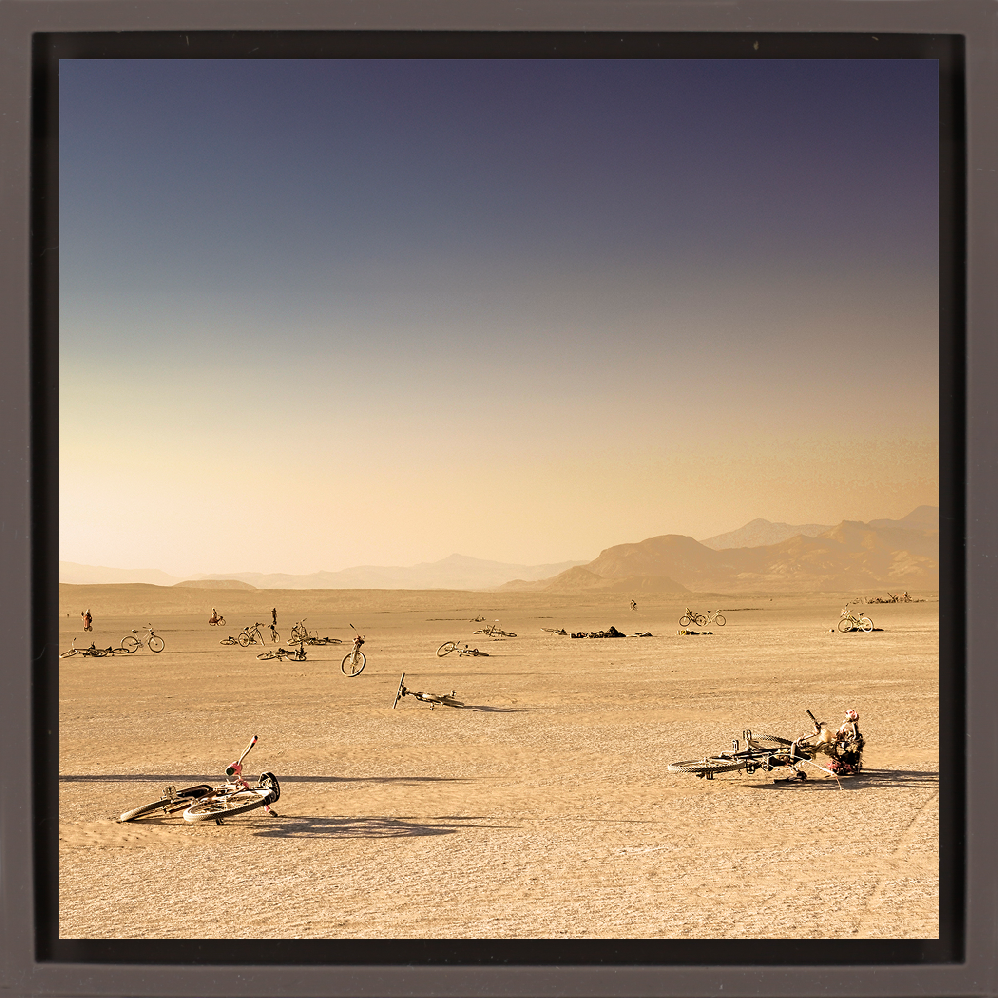 Bicycle Graveyard Burning Man- Brown Wrapp