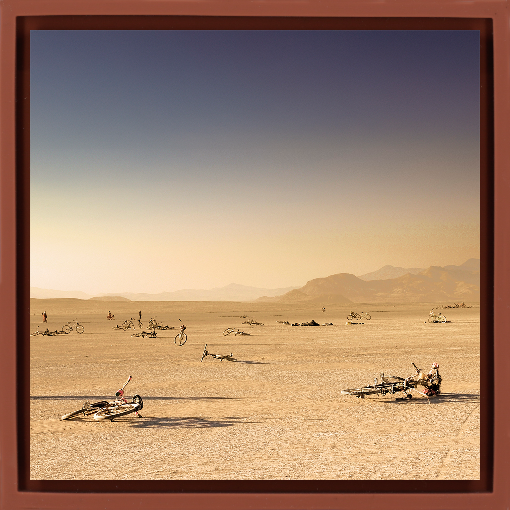 Bicycle Graveyard Burning Man- Terra Wrapp