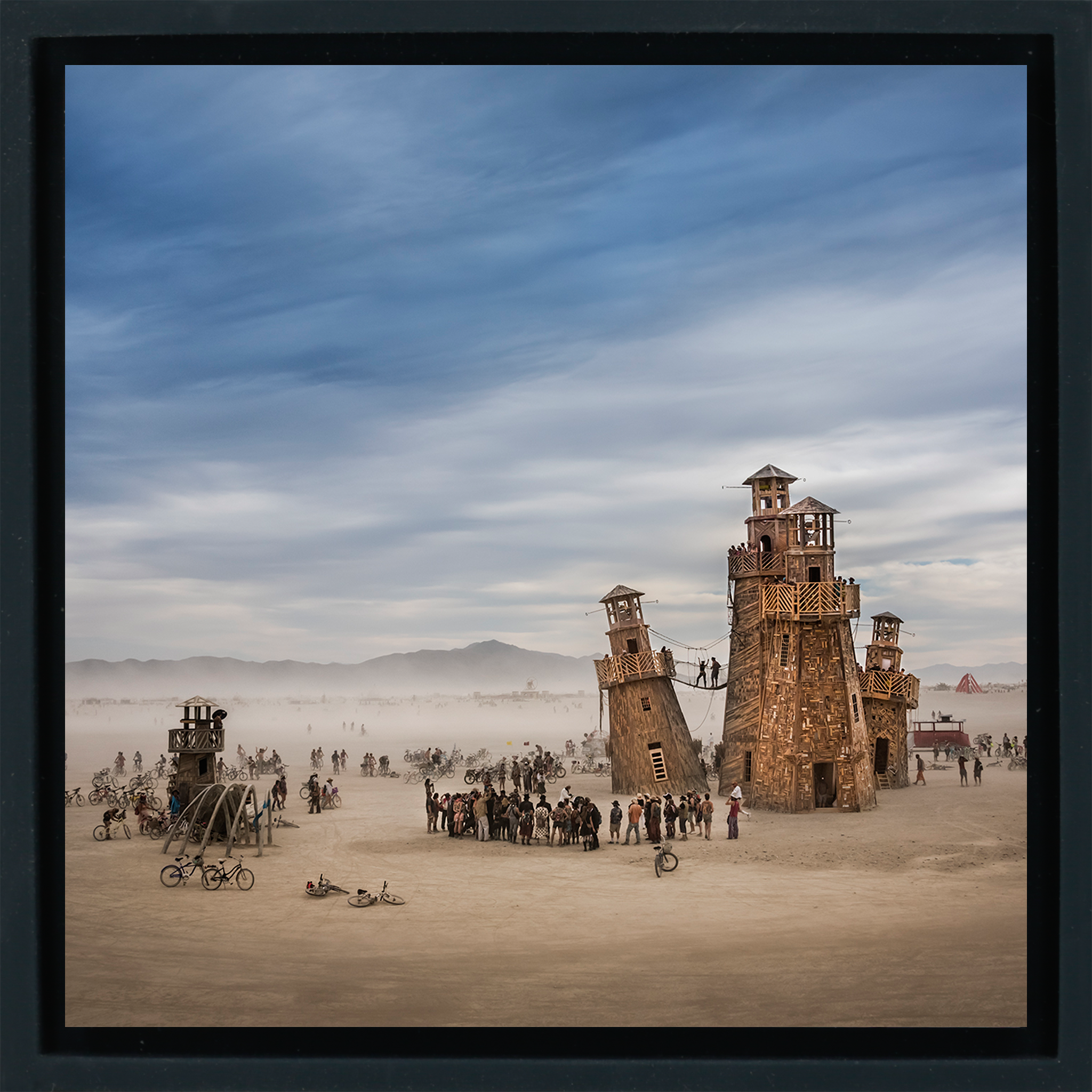 Burning Man Lighthouse- Black Wrapp