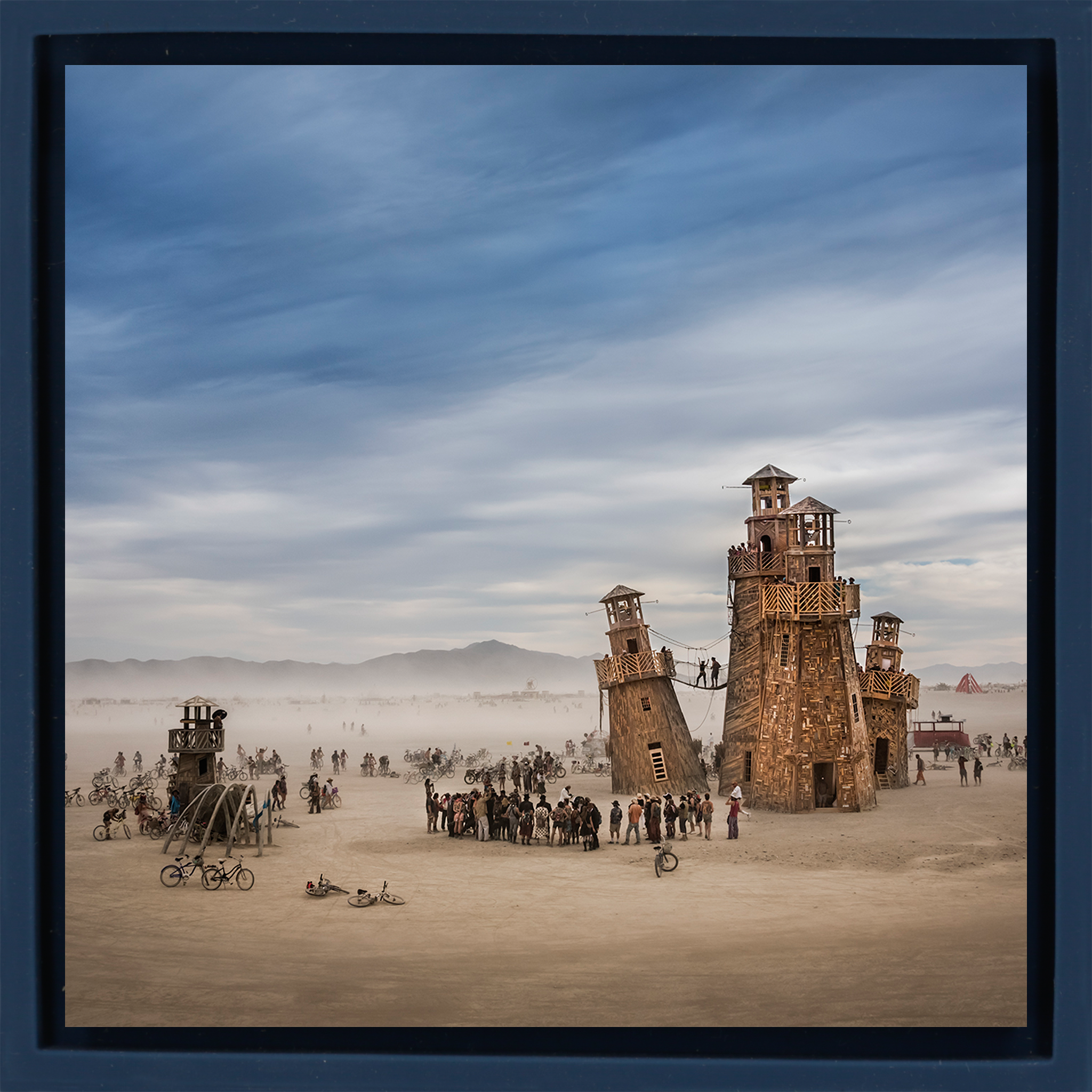 Burning Man Lighthouse- Dark Blue Wrapp