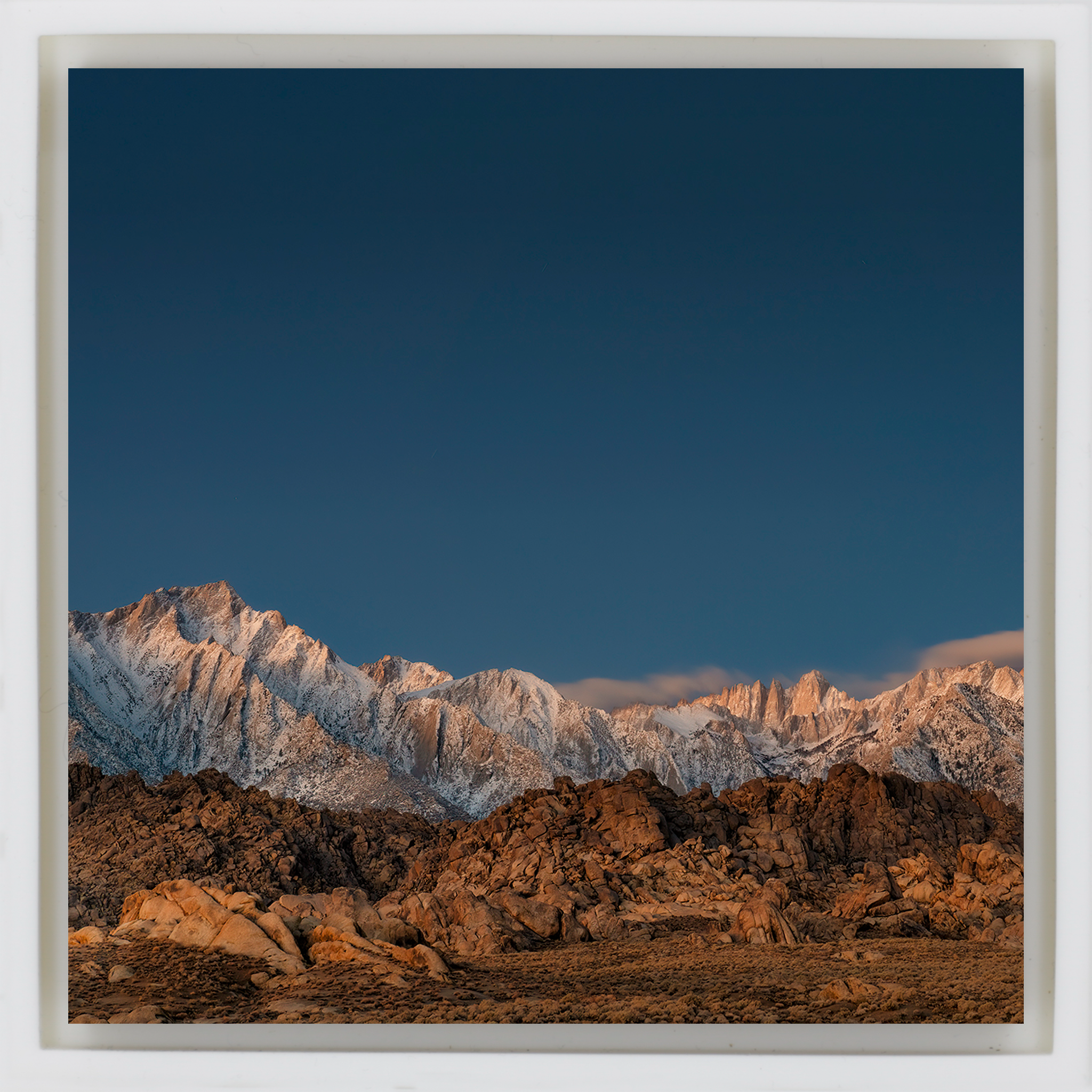 Lone Whitney before Sunrise- White Wrapp