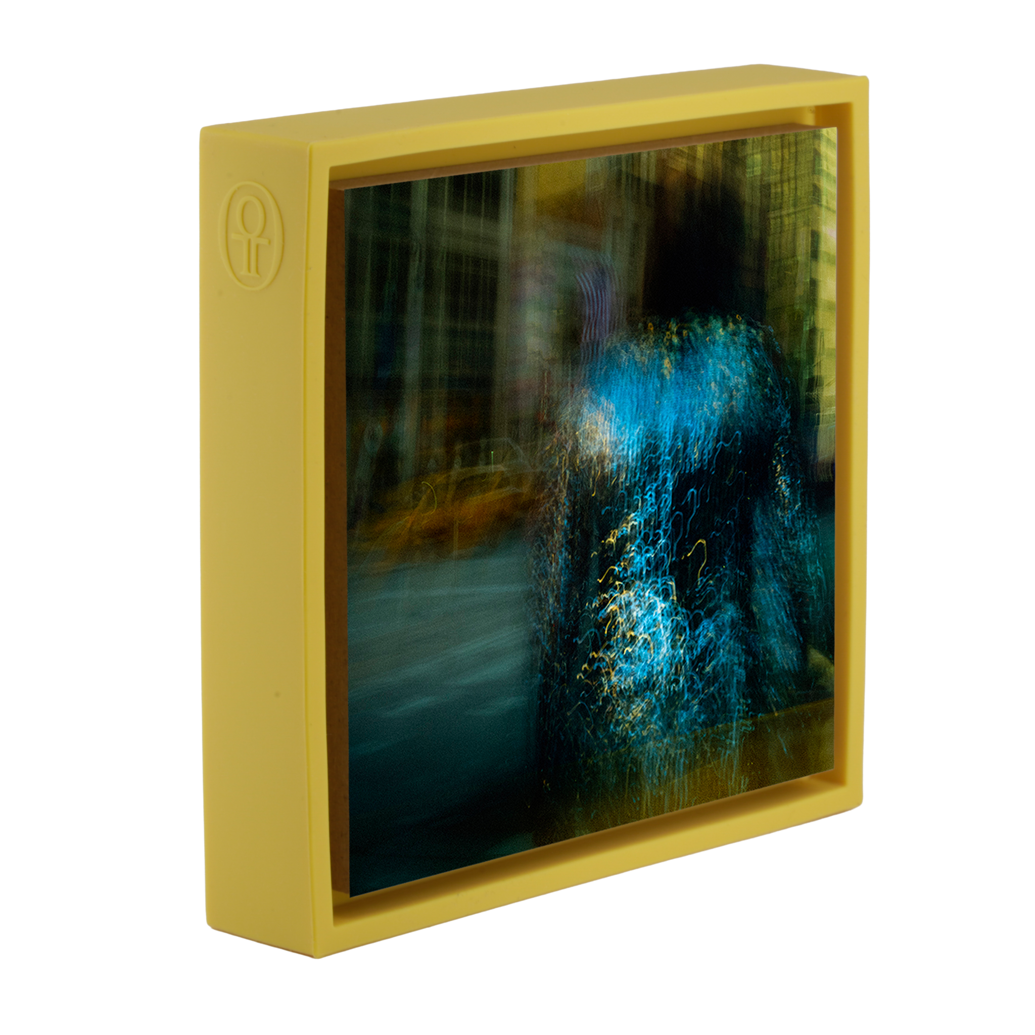 Silbernes Kleid - Gelber Wickelrock