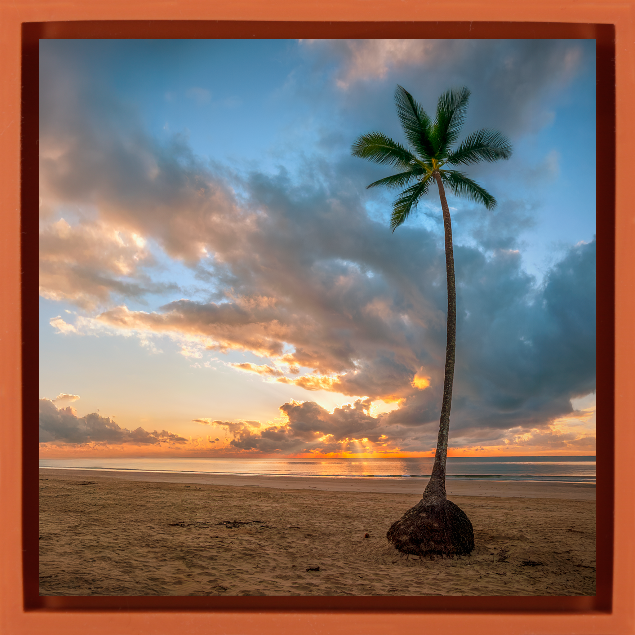 Mission Beach- Orange Wrapp