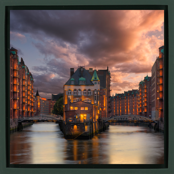 Speicherstadt - Dunkelgrüne Wrapp