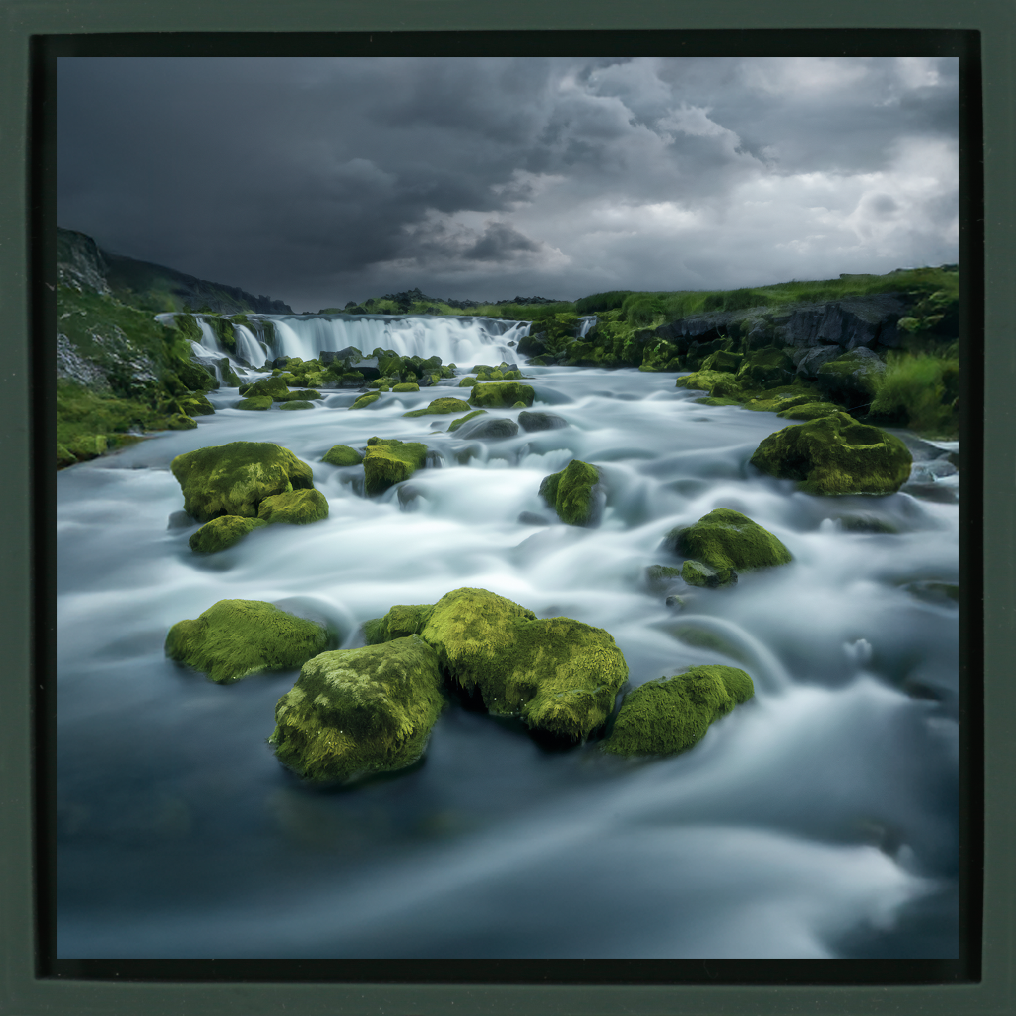 Road Side Foss - Donkergroene Wrapp