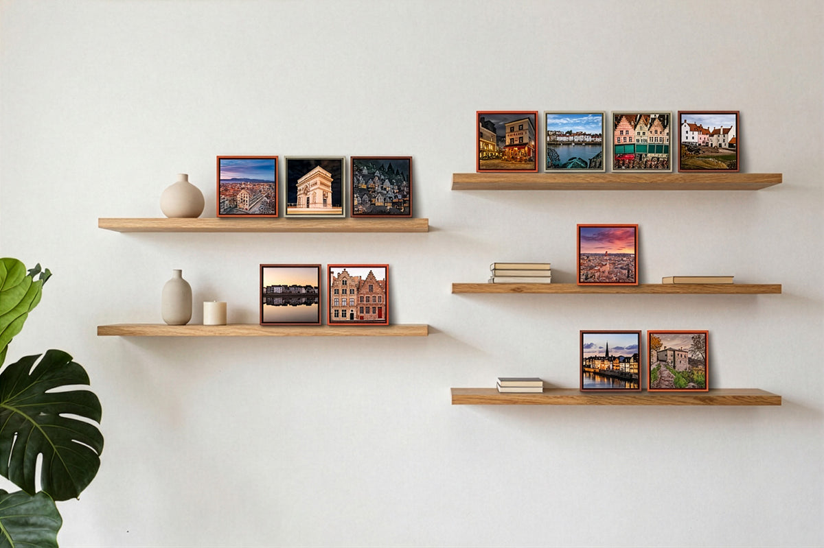 On floating shelves