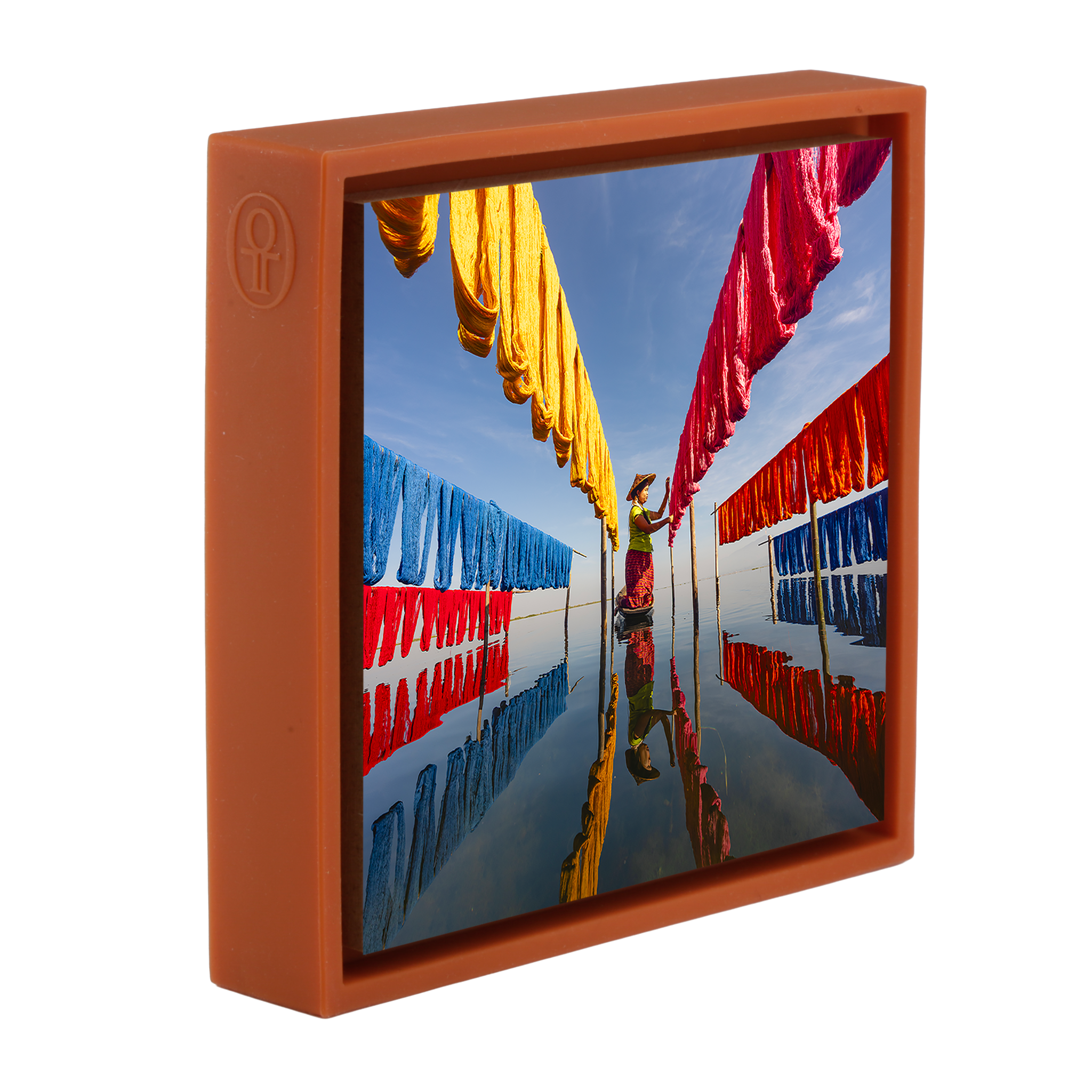 Drying Silk Inle Lake- Orange Wrapp