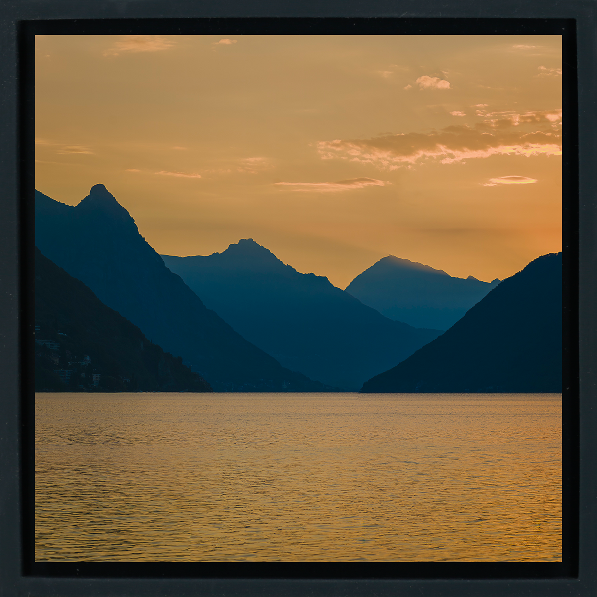 Sunrise on Lake Lugano