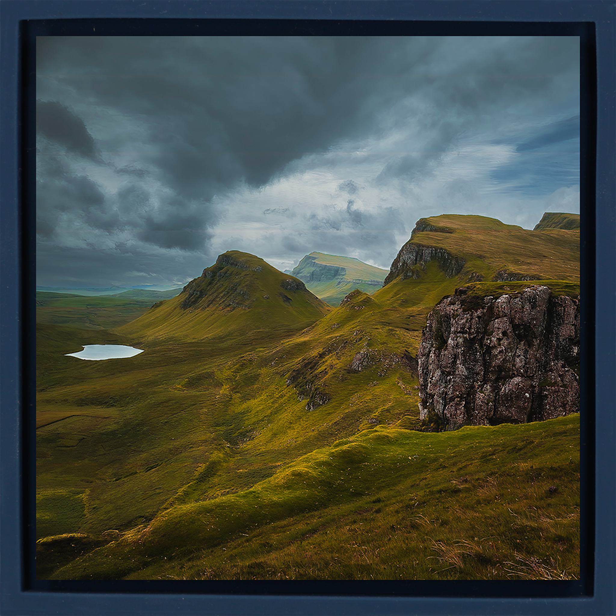 Clearing Storm over QuiraIsle of Skye - Donkerblauwe Wrapp
