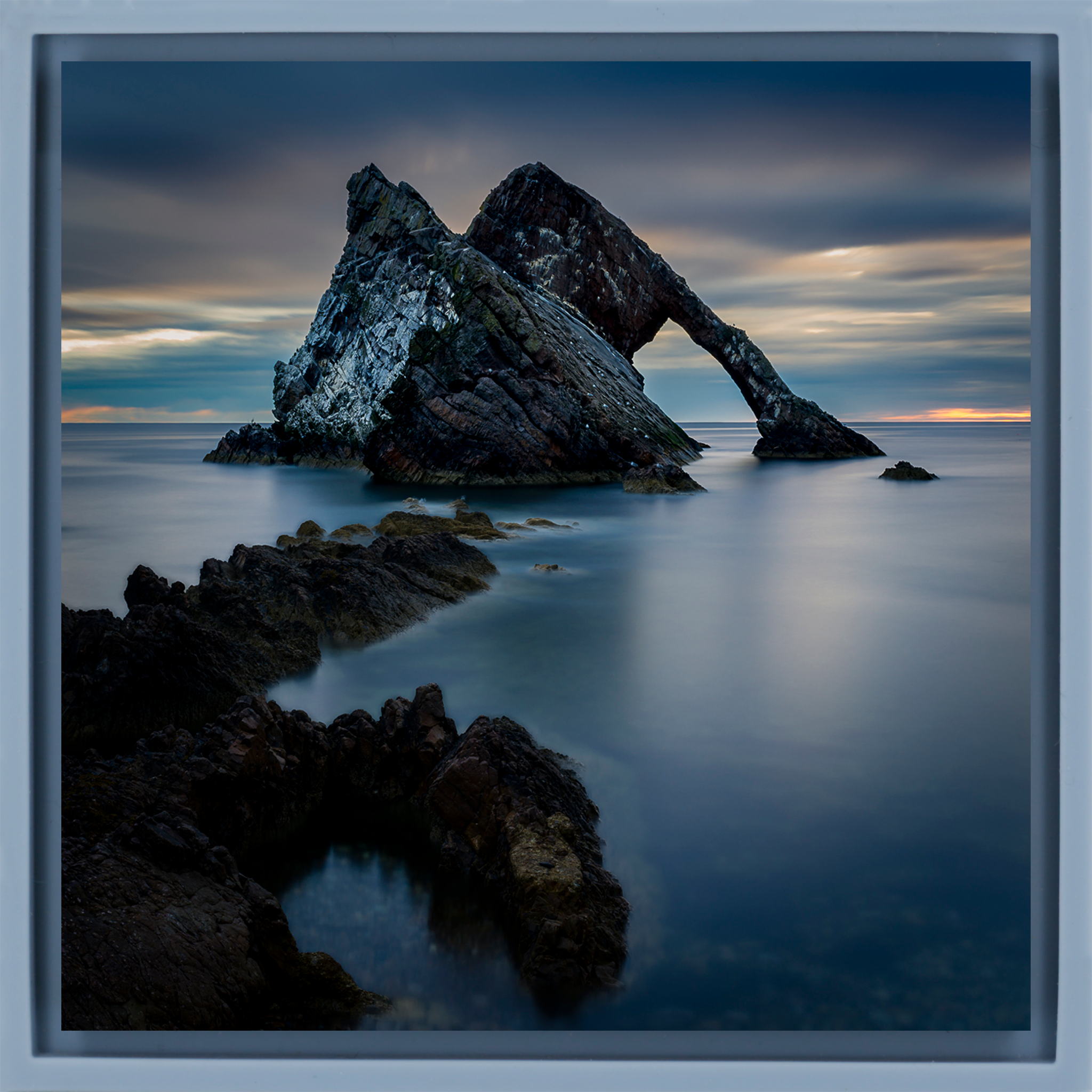 Bow Fiddle Rock Port Knockie - Lichtblauwe Wrapp