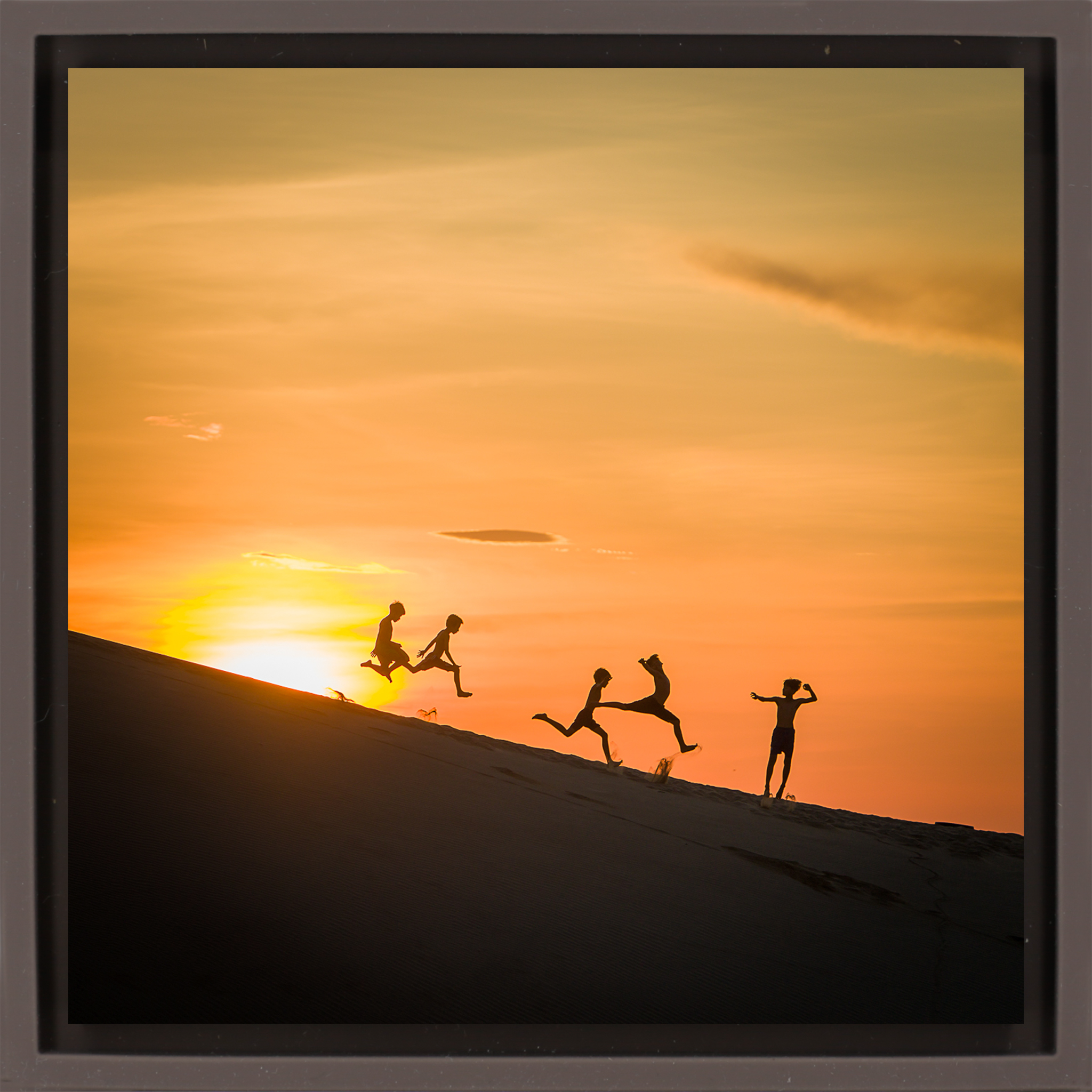 Cham Boys Running - Brown Wrapp