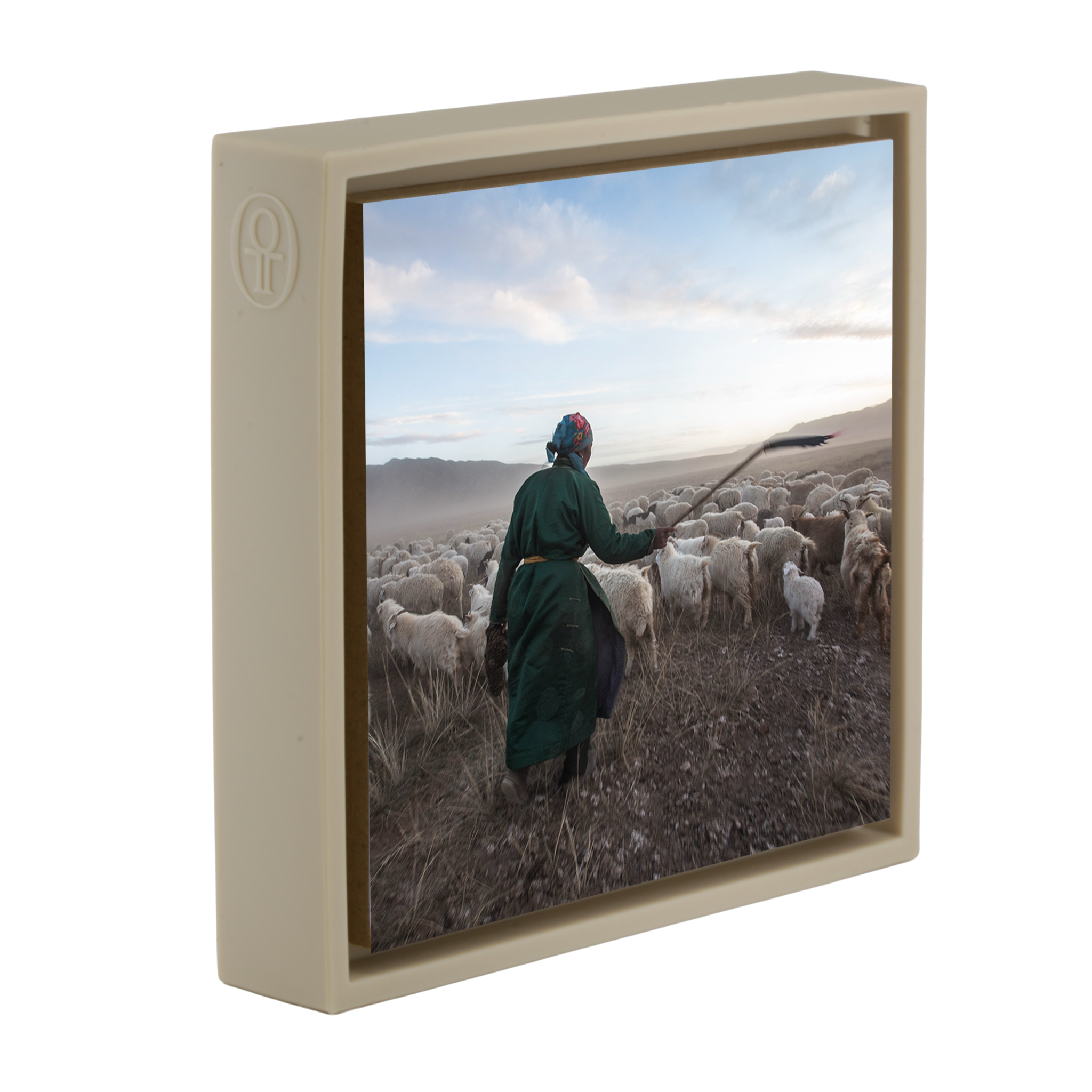 Shepherd with his Goats - Zandkleurige Wrapp