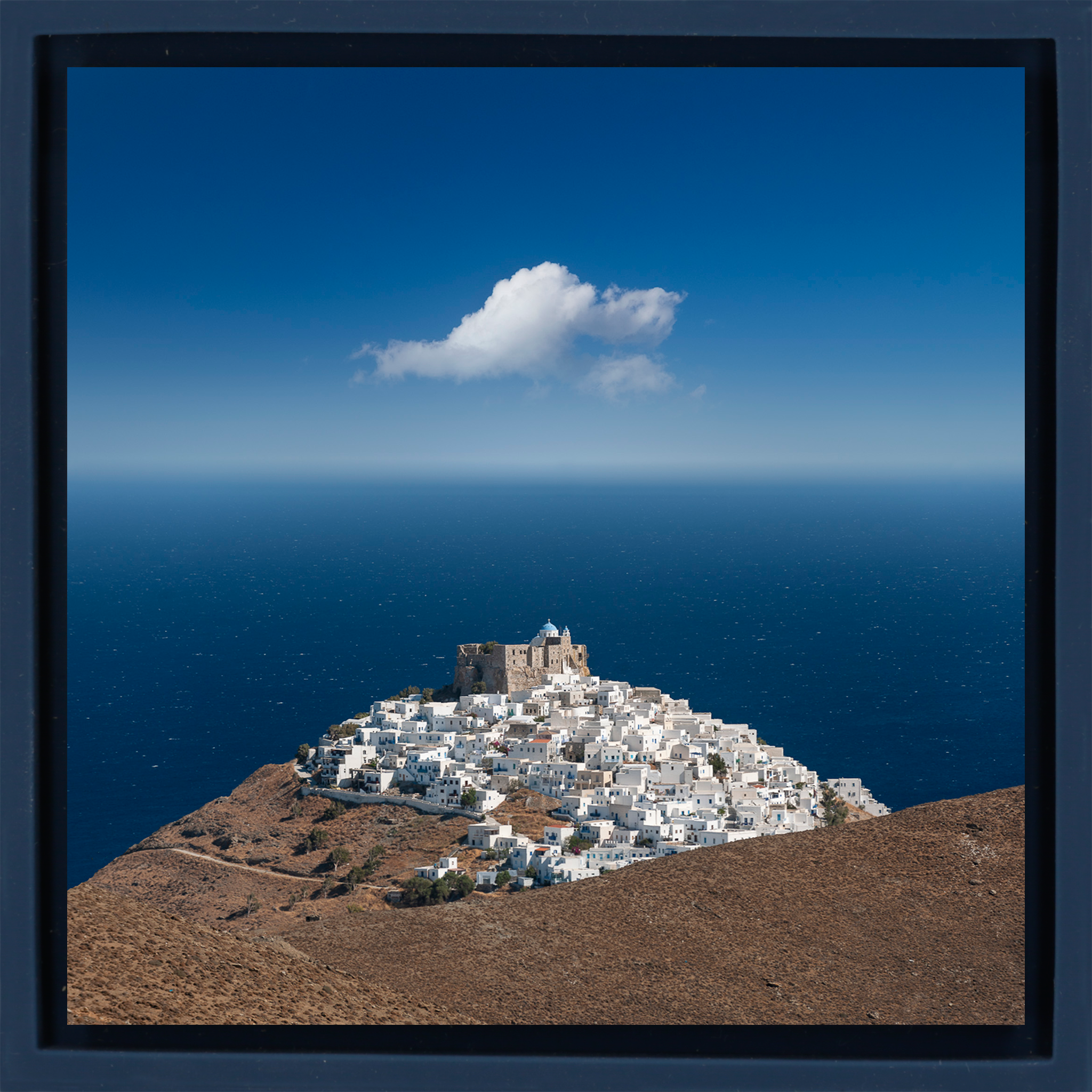 Cloudy in Astypalea - Donkerblauwe Wrapp