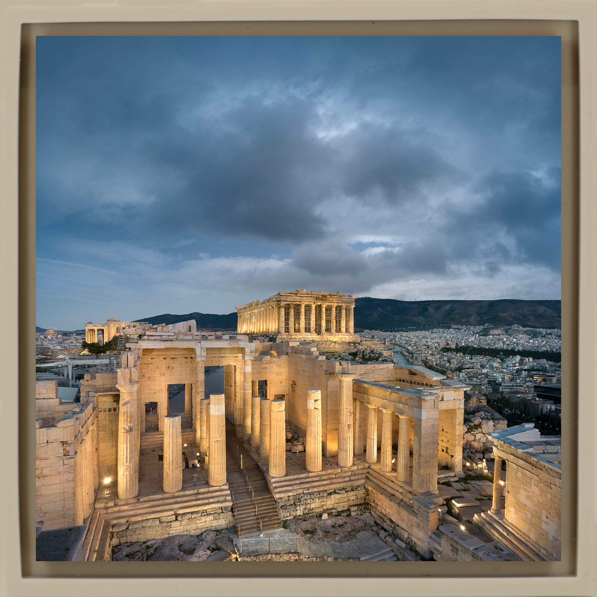 Twilight over the Propylaea - Zandkleurige Wrapp