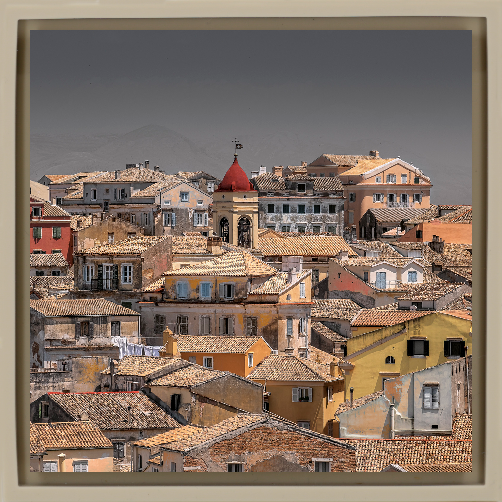 Corfu Roofscape - Zandkleurige Wrapp
