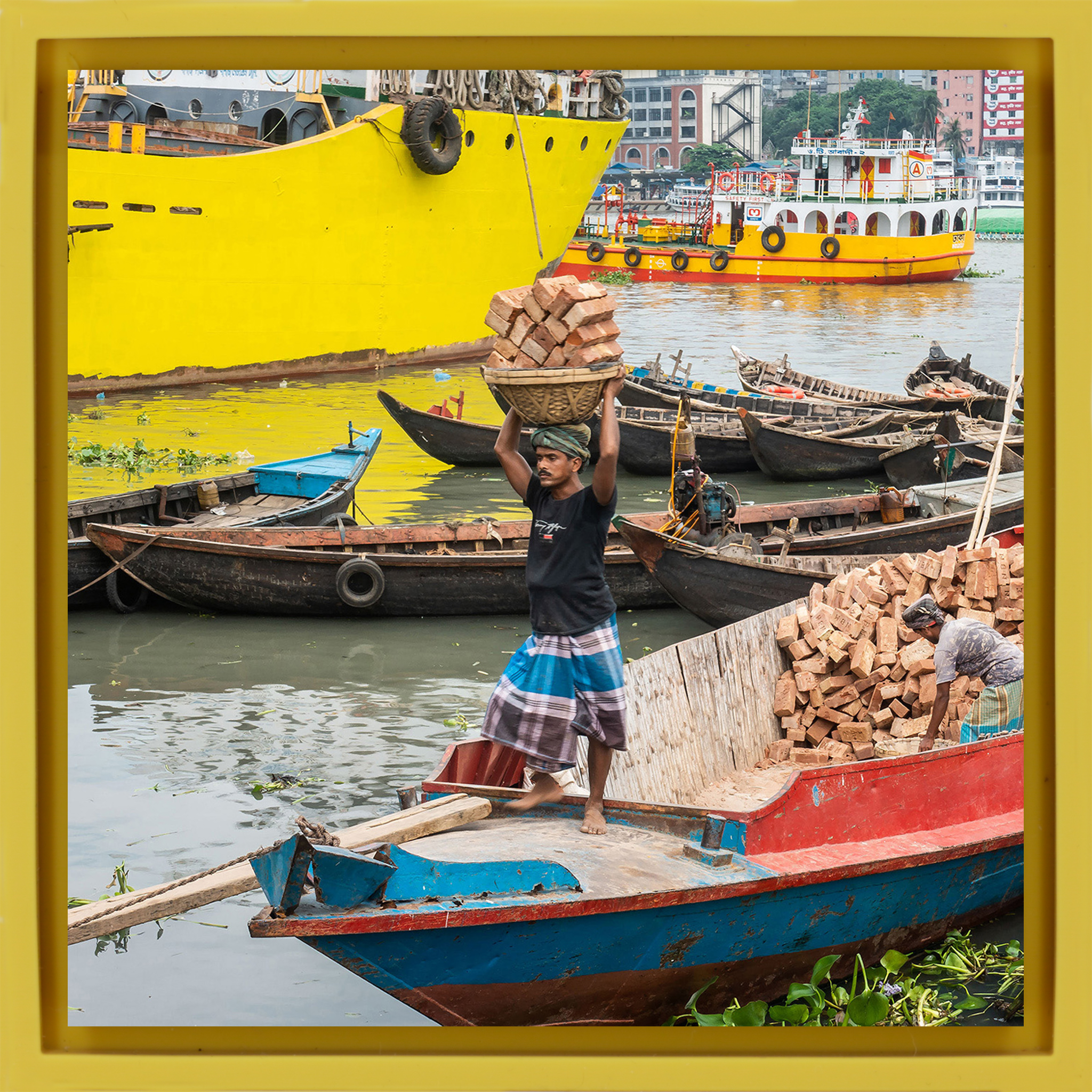 Pierres de transport - Emballage jaune